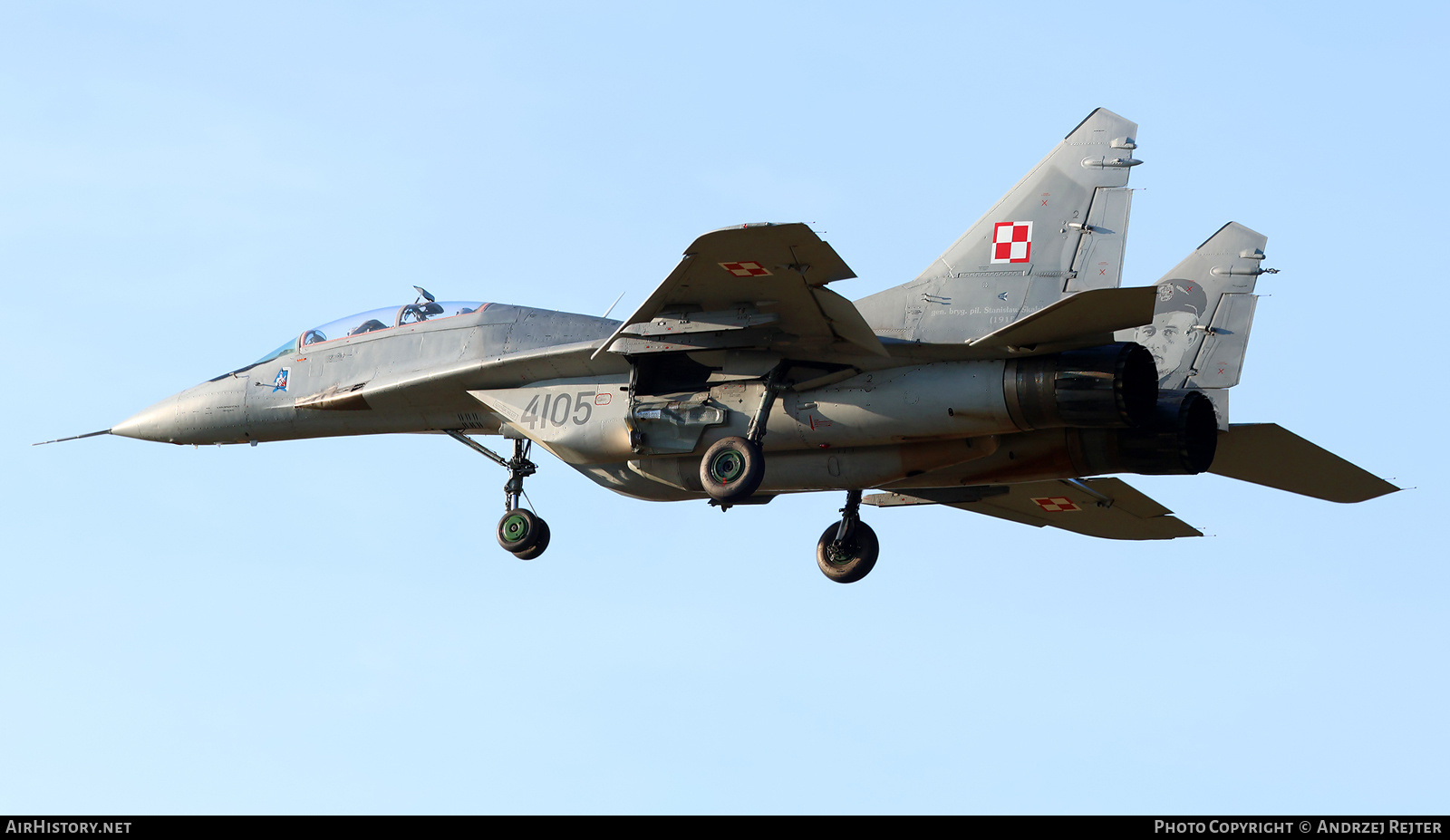 Aircraft Photo of 4105 | Mikoyan-Gurevich MiG-29GT (9-51) | Poland - Air Force | AirHistory.net #564942