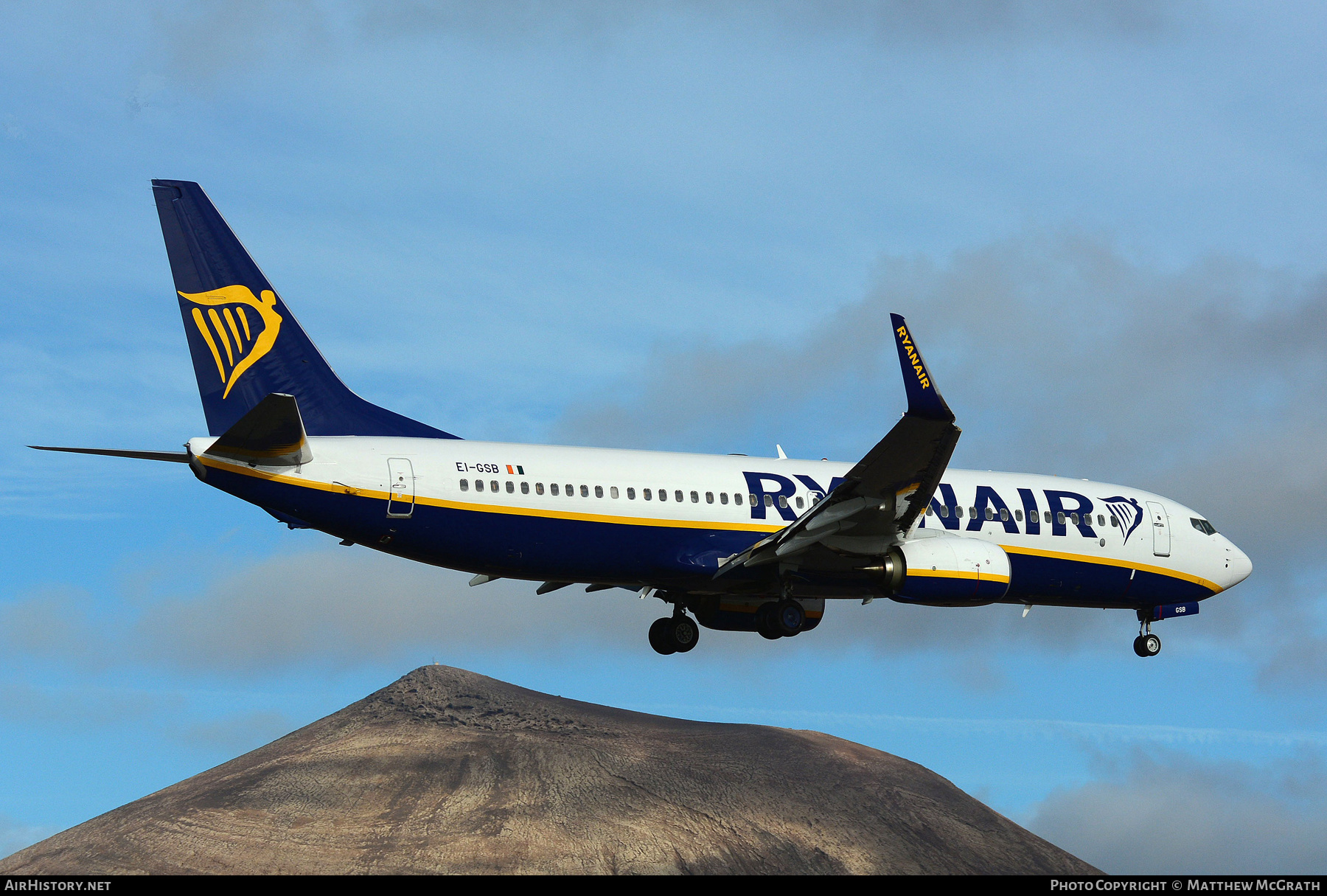 Aircraft Photo of EI-GSB | Boeing 737-800 | Ryanair | AirHistory.net #564987