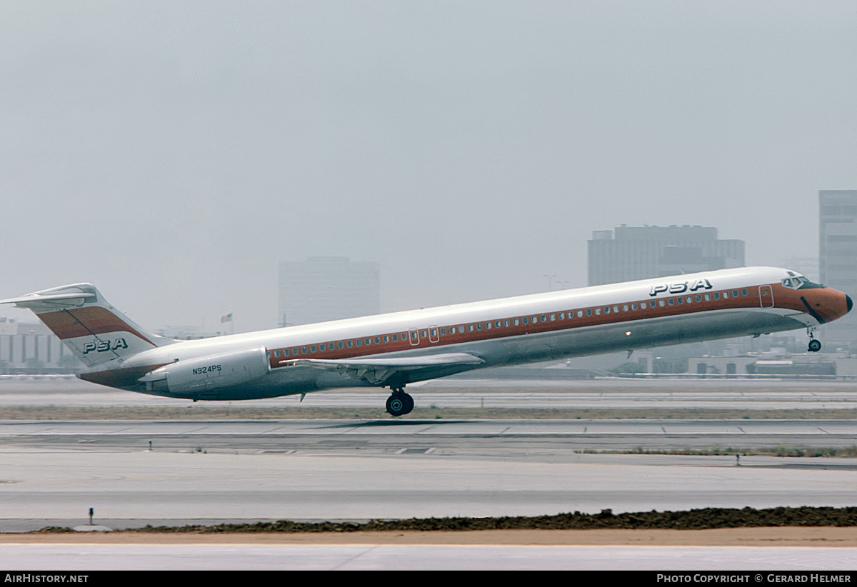 Aircraft Photo of N924PS | McDonnell Douglas MD-81 (DC-9-81) | PSA - Pacific Southwest Airlines | AirHistory.net #564992