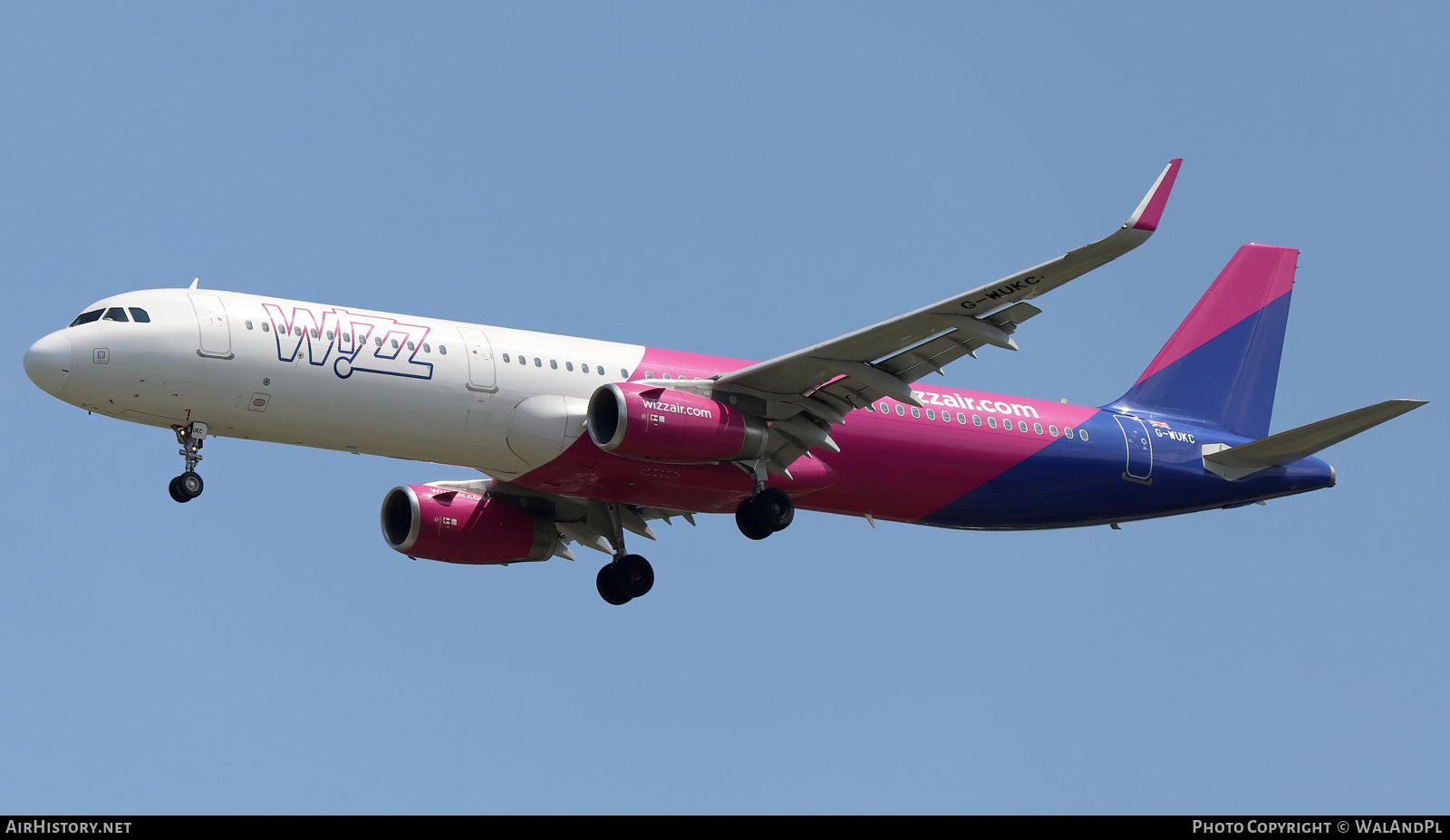 Aircraft Photo of G-WUKC | Airbus A321-231 | Wizz Air | AirHistory.net #565001