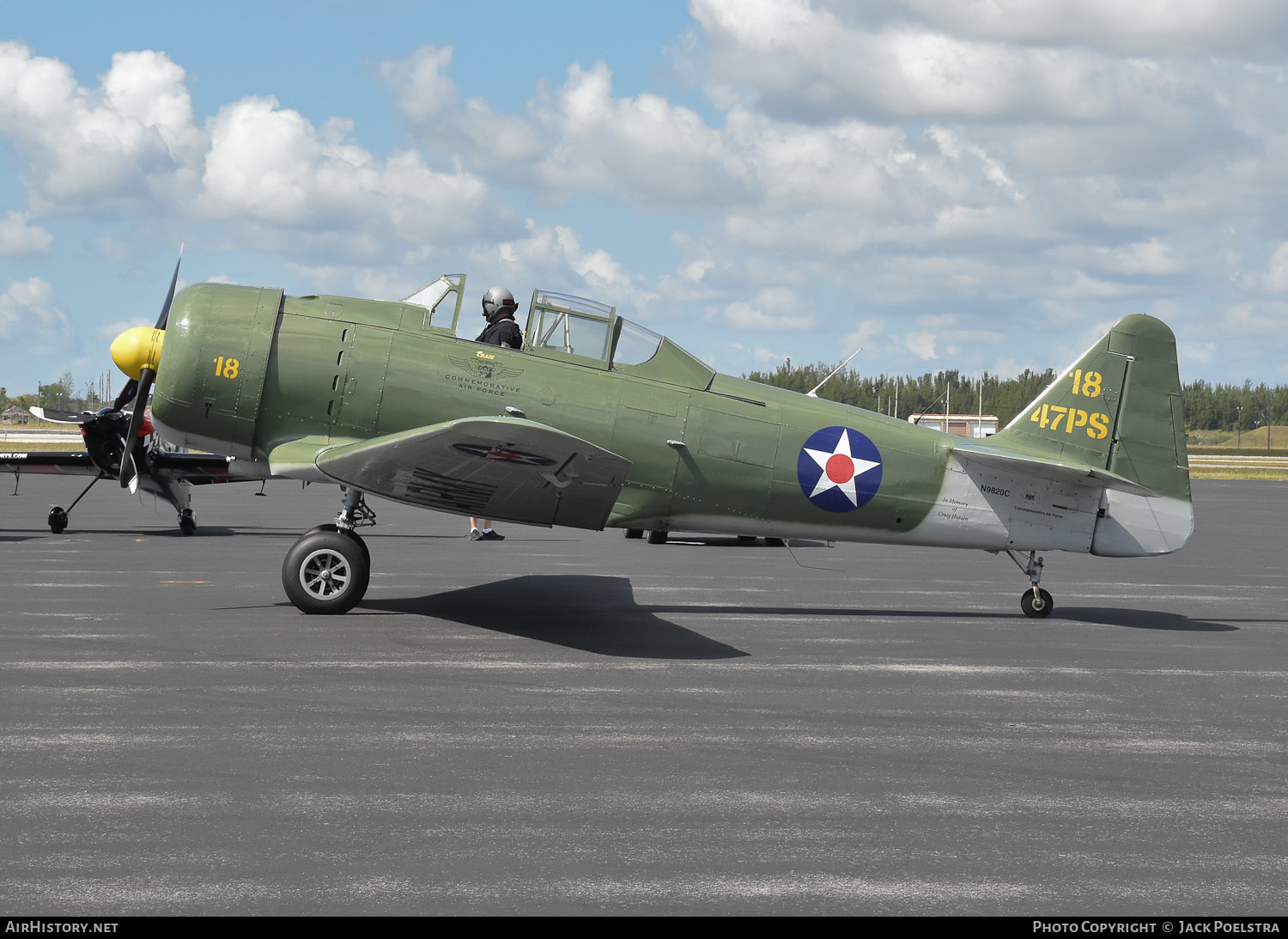 Aircraft Photo of N9820C / 18 47PS | North American SNJ-6 Texan | Commemorative Air Force | USA - Air Force | AirHistory.net #565006