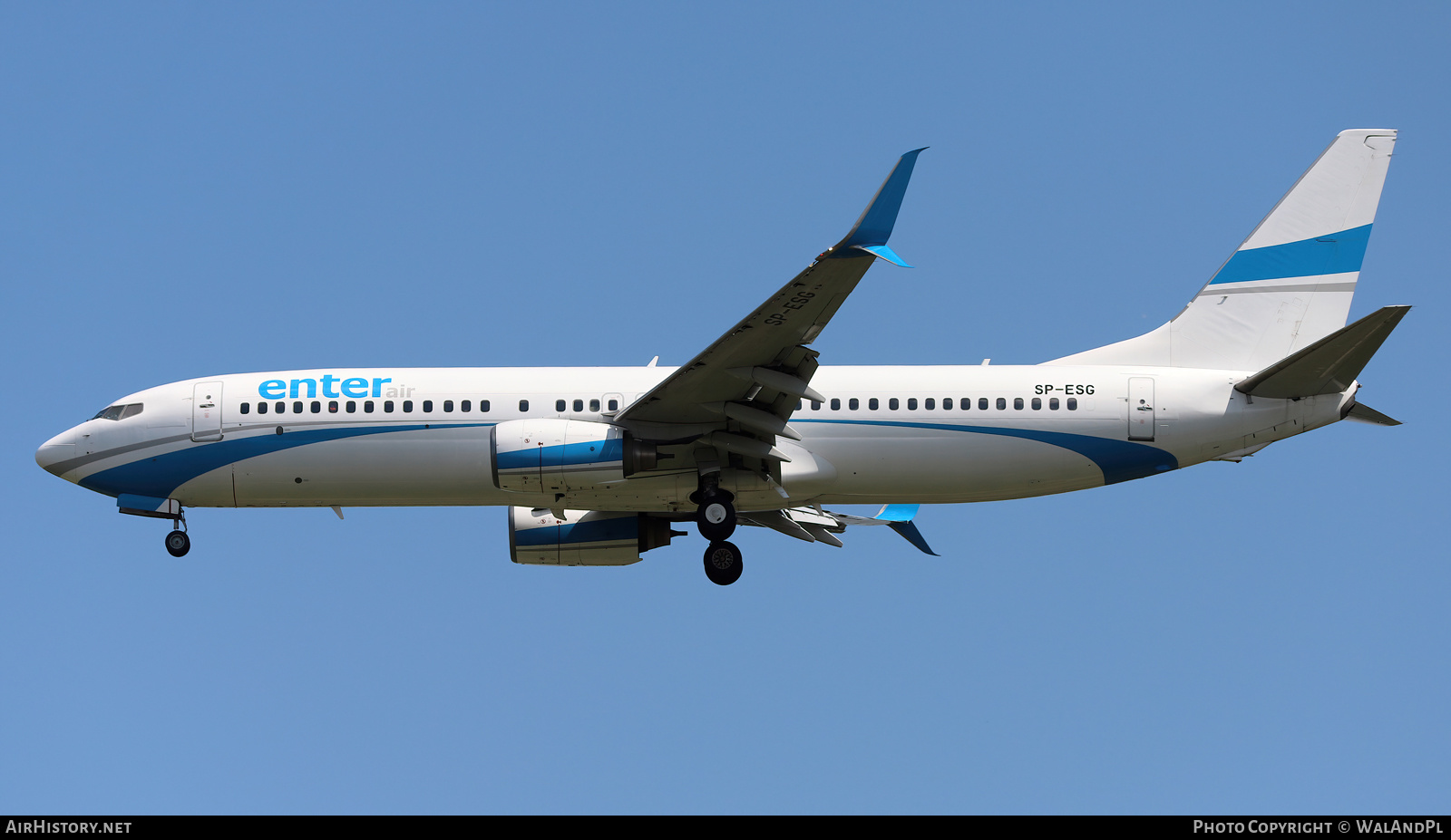 Aircraft Photo of SP-ESG | Boeing 737-8Q8 | Enter Air | AirHistory.net #565017