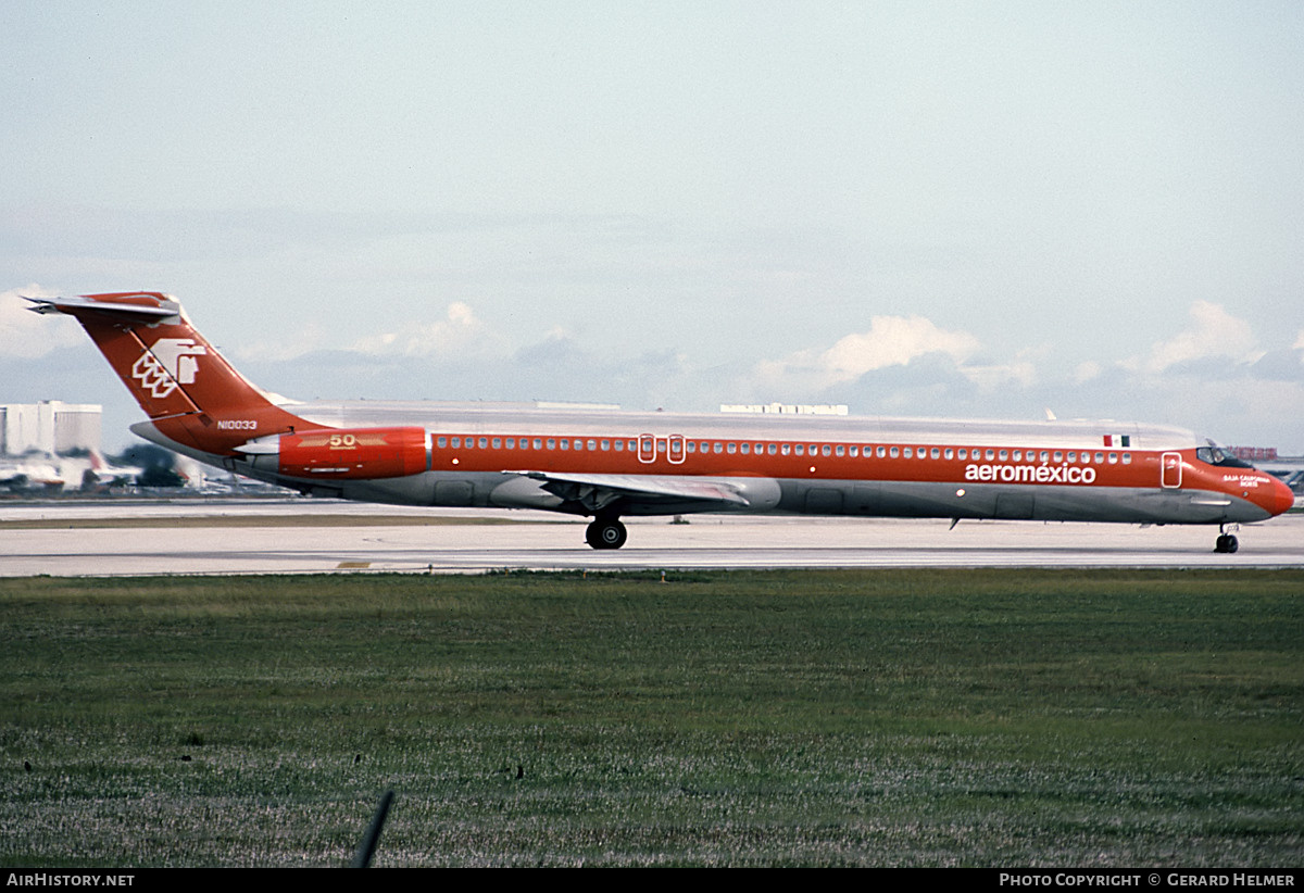 Aircraft Photo of N10033 | McDonnell Douglas MD-82 (DC-9-82) | AeroMéxico | AirHistory.net #565028