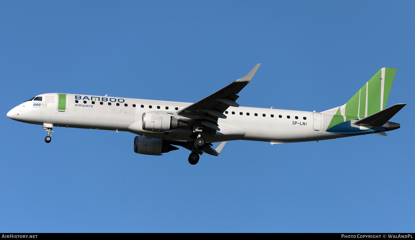 Aircraft Photo of SP-LNI | Embraer 195LR (ERJ-190-200LR) | Bamboo Airways | AirHistory.net #565121