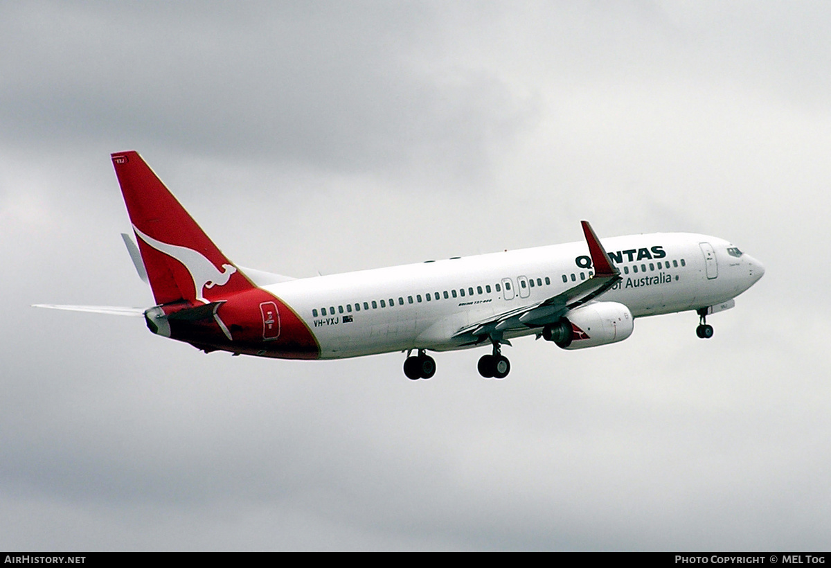 Aircraft Photo of VH-VXJ | Boeing 737-838 | Qantas | AirHistory.net #565147