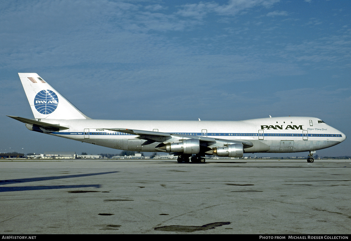 Aircraft Photo of N734PA | Boeing 747-121 | Pan American World Airways - Pan Am | AirHistory.net #565174