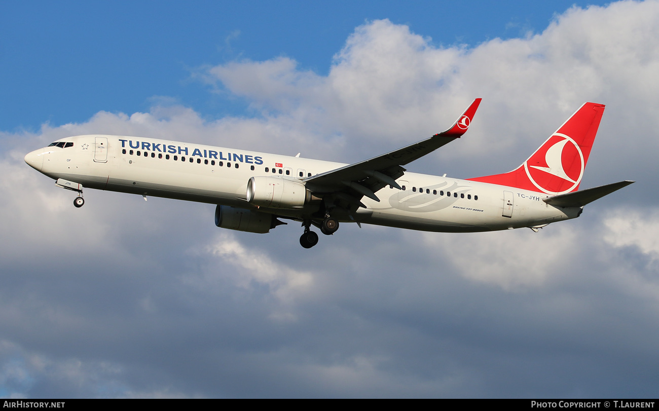 Aircraft Photo of TC-JYH | Boeing 737-9F2/ER | Turkish Airlines | AirHistory.net #565192