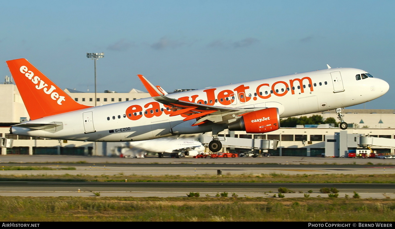Aircraft Photo of G-EZOD | Airbus A320-214 | EasyJet | AirHistory.net #565193
