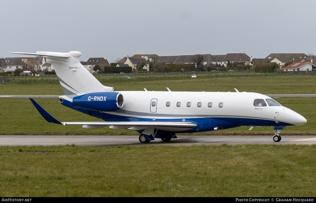 Aircraft Photo of G-RNDX | Embraer EMB-550 Praetor 600 | AirHistory.net #565200