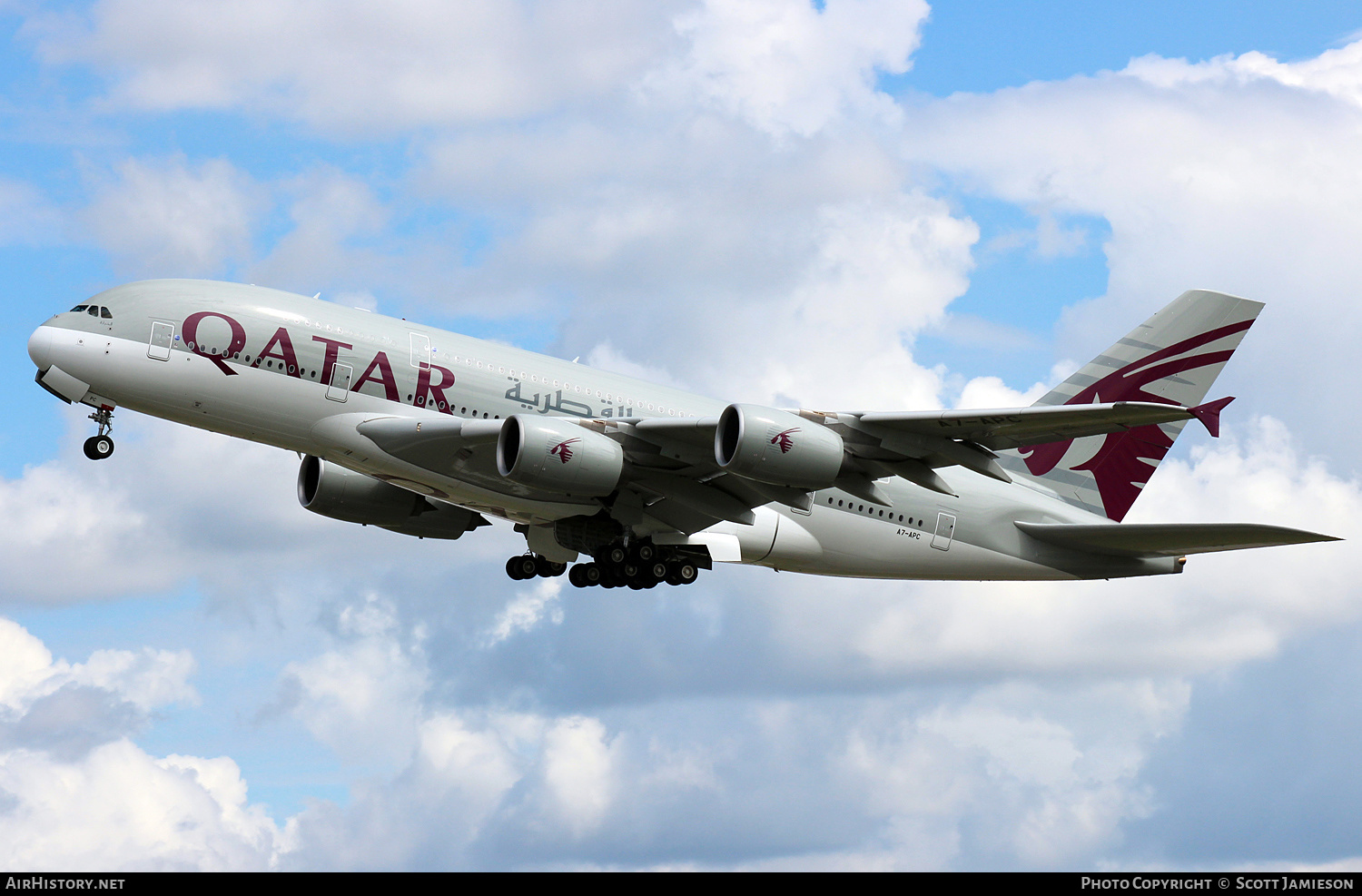 Aircraft Photo of A7-APC | Airbus A380-861 | Qatar Airways | AirHistory.net #565214