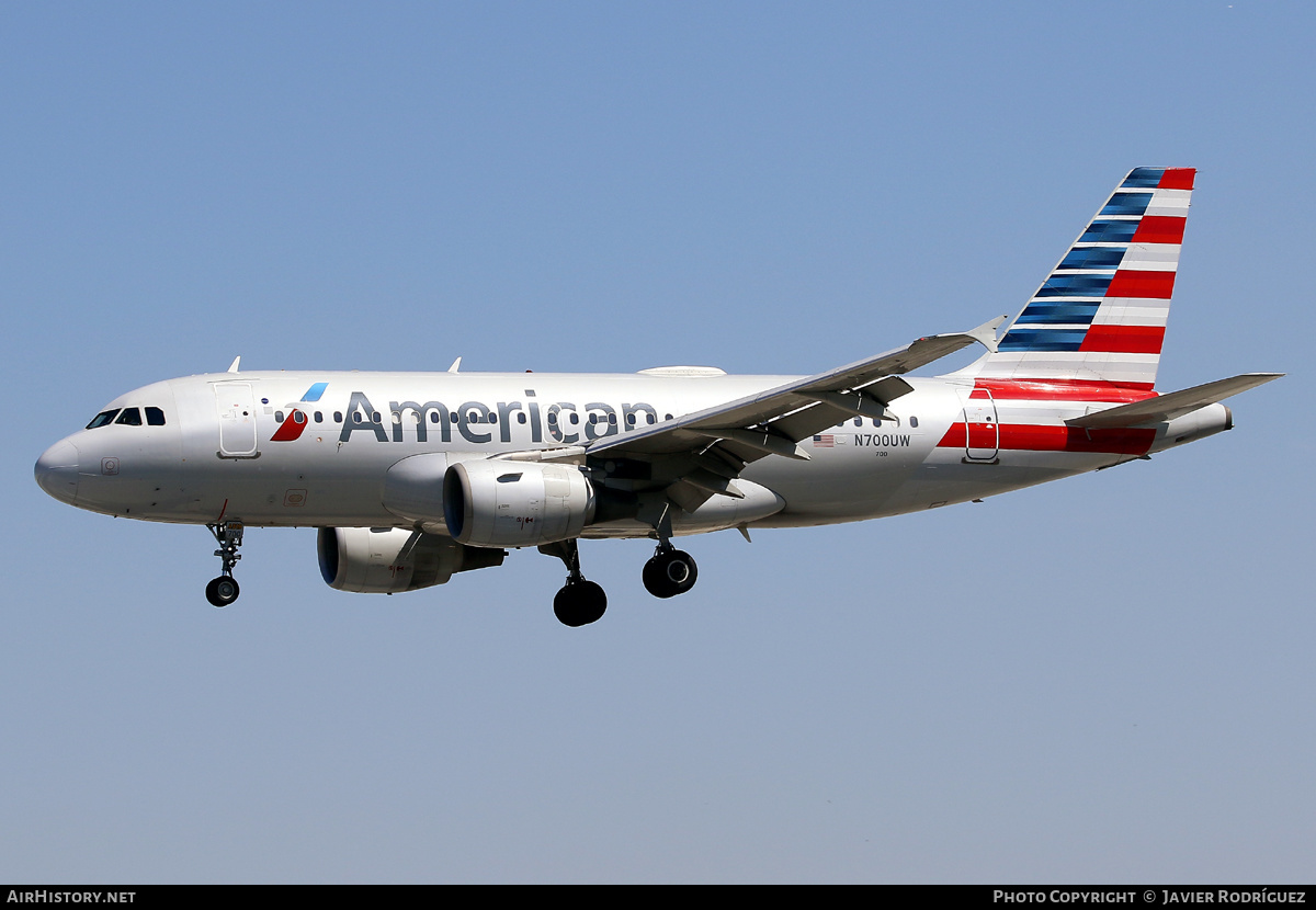 Aircraft Photo of N700UW | Airbus A319-112 | American Airlines | AirHistory.net #565270