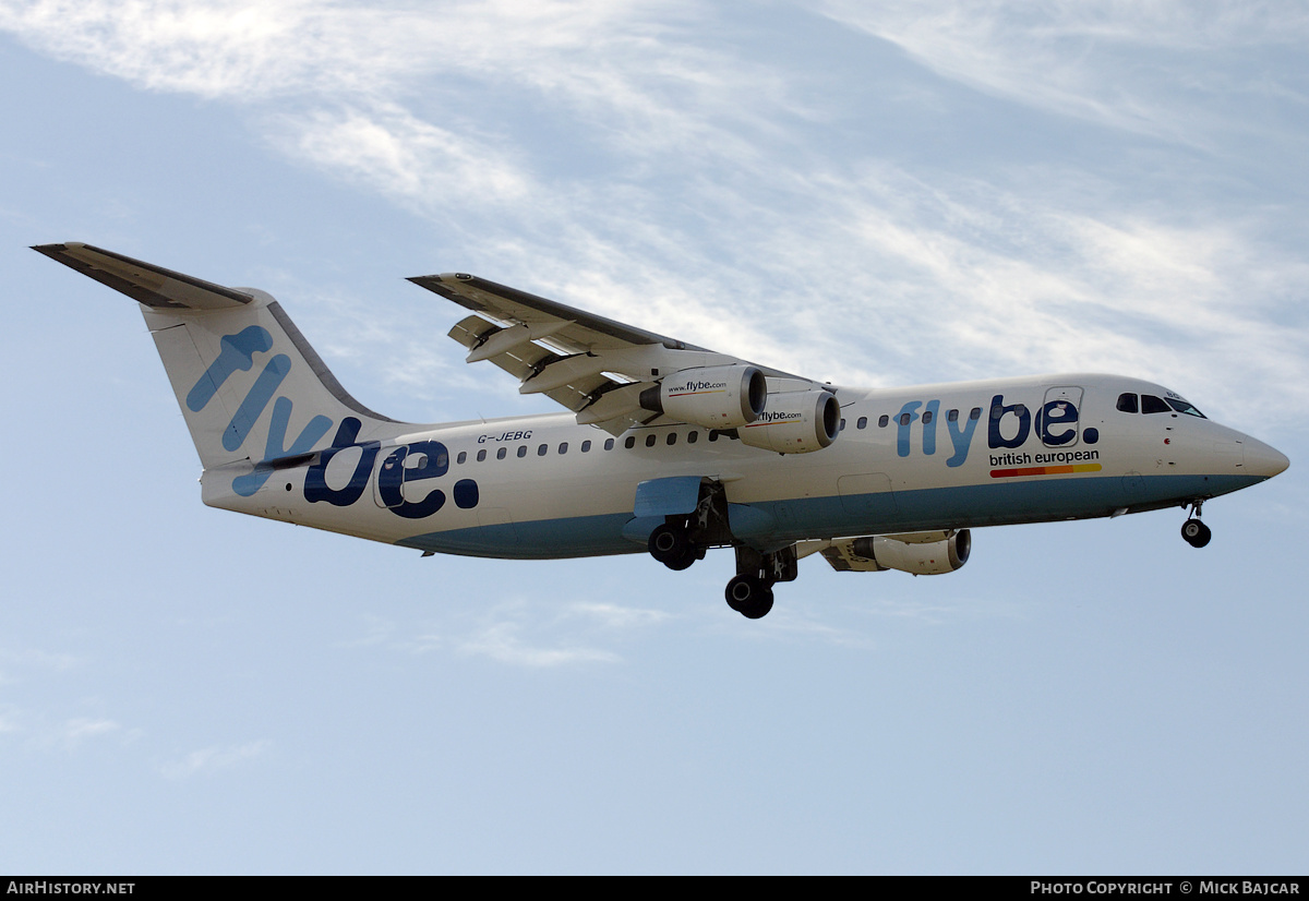 Aircraft Photo of G-JEBG | British Aerospace BAe-146-300 | Flybe - British European | AirHistory.net #565281