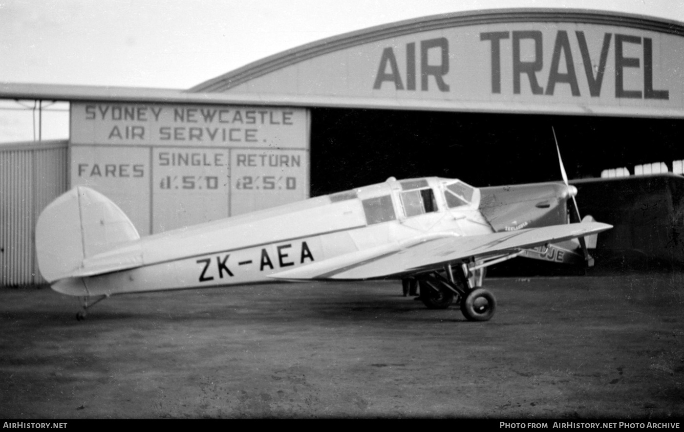 Aircraft Photo of ZK-AEA | British Klemm BK.1 Eagle 2 | AirHistory.net