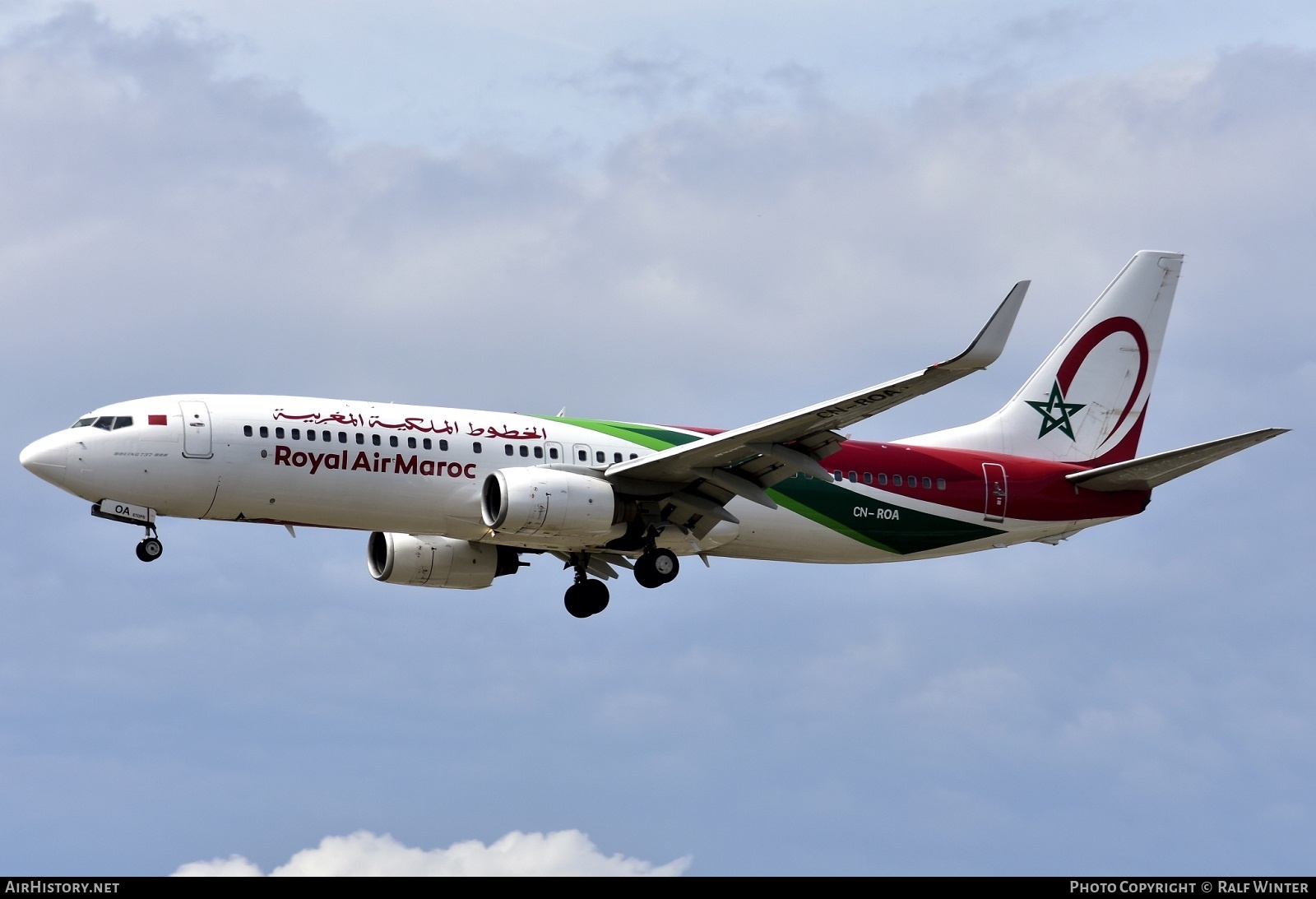 Aircraft Photo of CN-ROA | Boeing 737-8B6 | Royal Air Maroc - RAM | AirHistory.net #565321