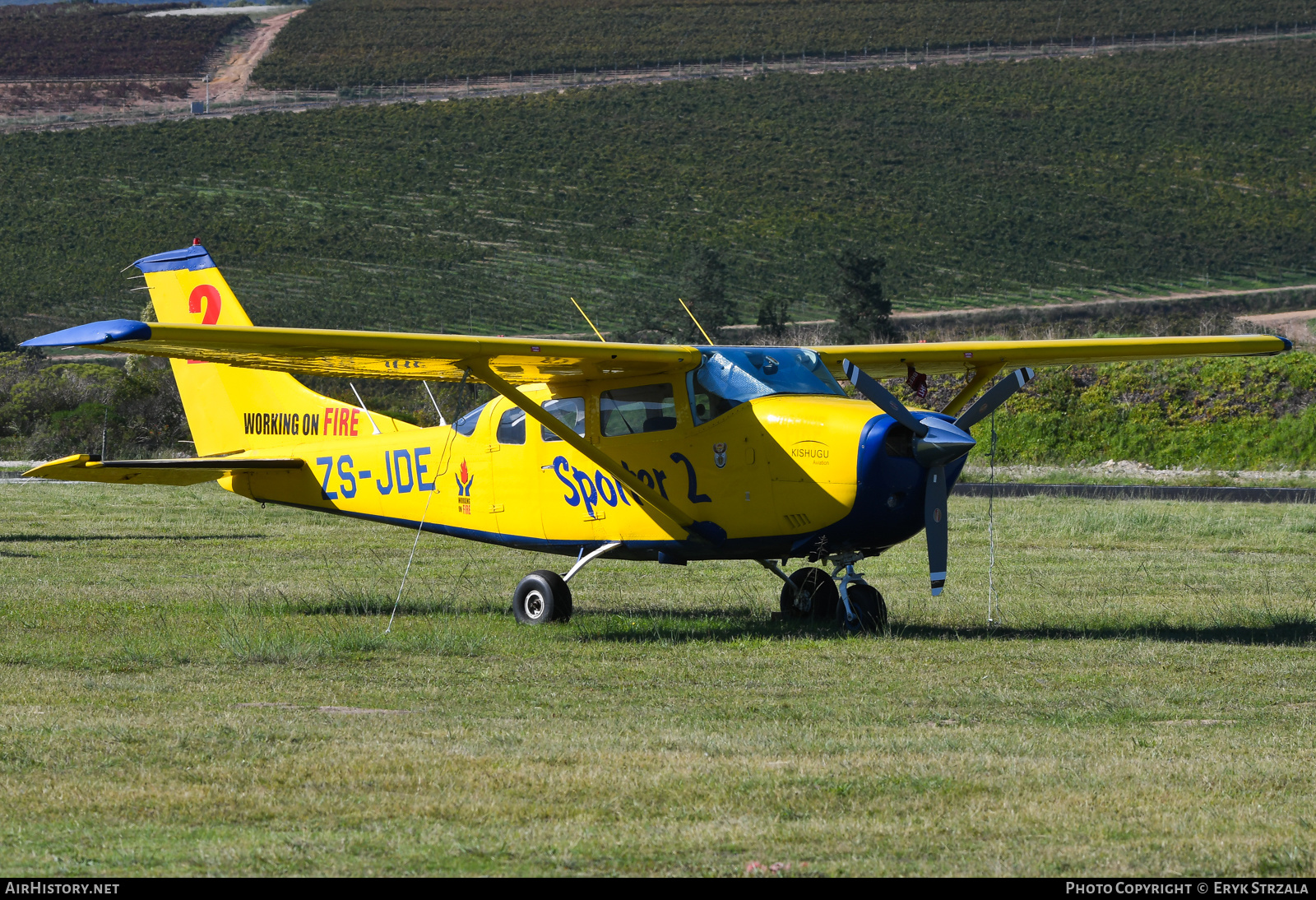 Aircraft Photo of ZS-JDE | Cessna U206F Stationair | Working on Fire | AirHistory.net #565322
