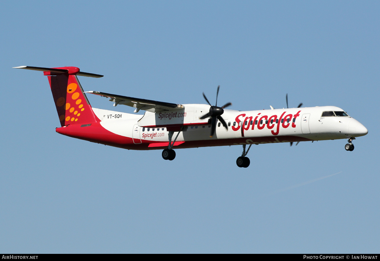 Aircraft Photo of VT-SQH | Bombardier DHC-8-402 Dash 8 | SpiceJet | AirHistory.net #565432