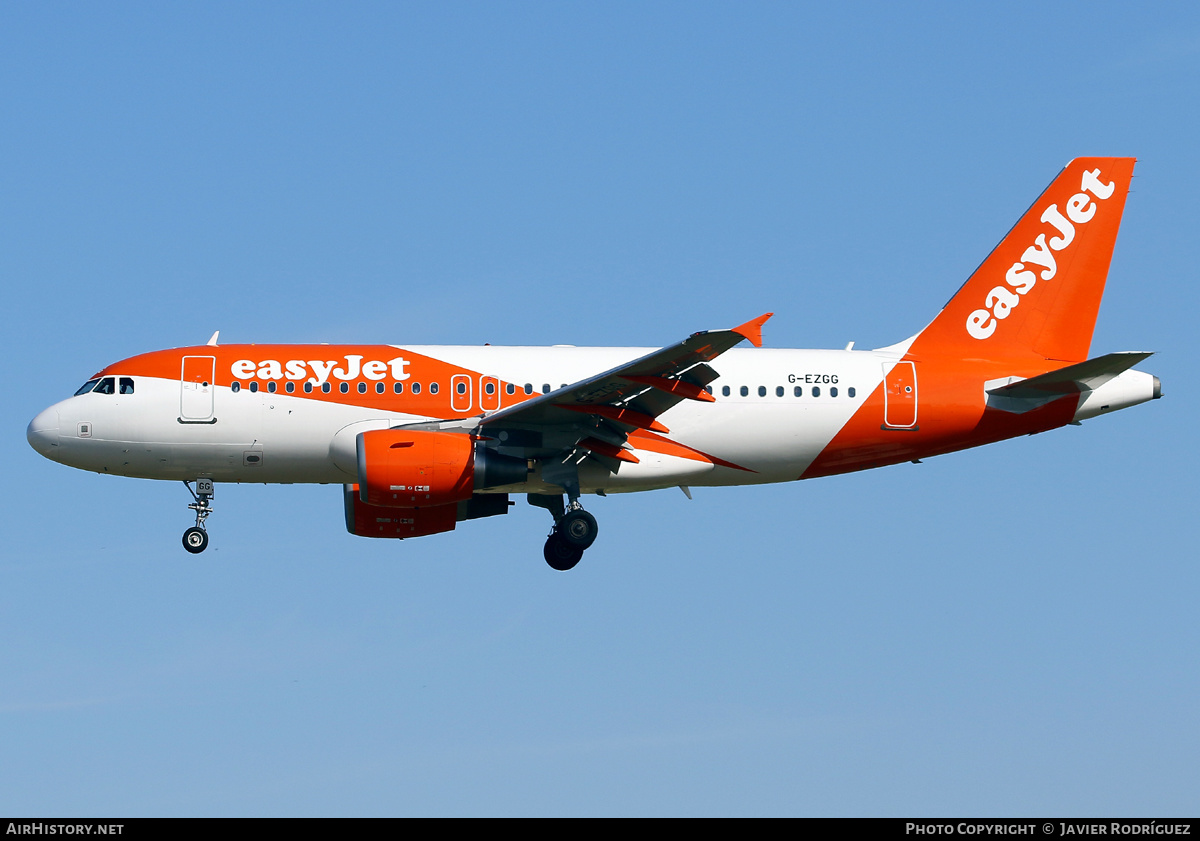 Aircraft Photo of G-EZGG | Airbus A319-111 | EasyJet | AirHistory.net #565506
