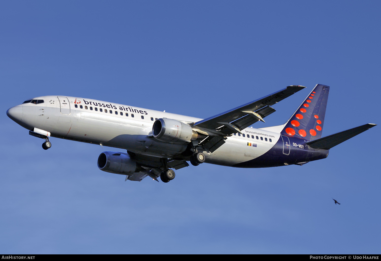 Aircraft Photo of OO-VET | Boeing 737-4Q8 | Brussels Airlines | AirHistory.net #565615