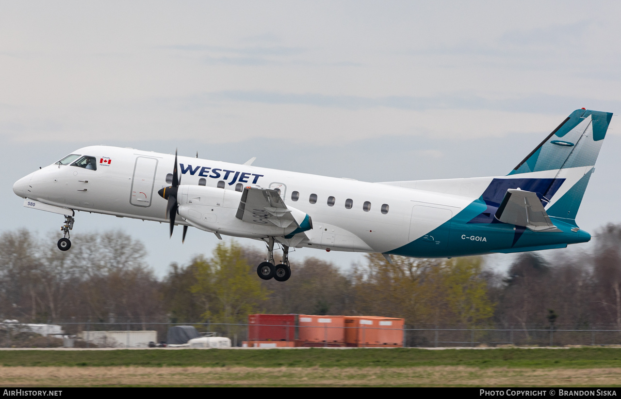 Aircraft Photo of C-GOIA | Saab 340B | WestJet Link | AirHistory.net #565664