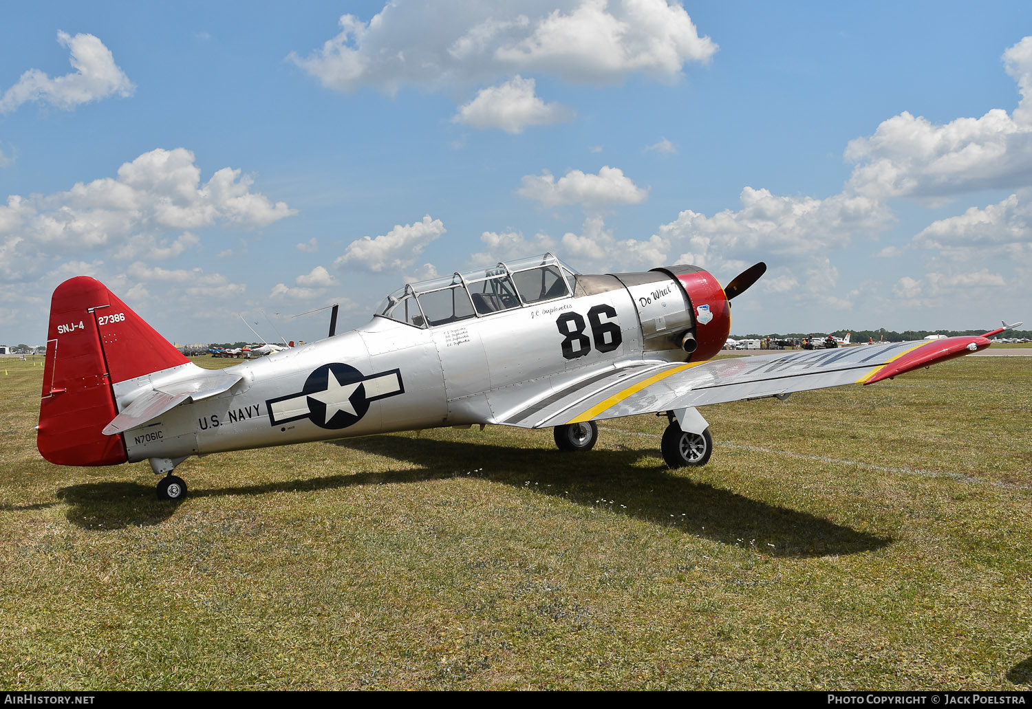 Aircraft Photo of N7061C / 27386 | North American SNJ-4 Texan | USA - Navy | AirHistory.net #565682