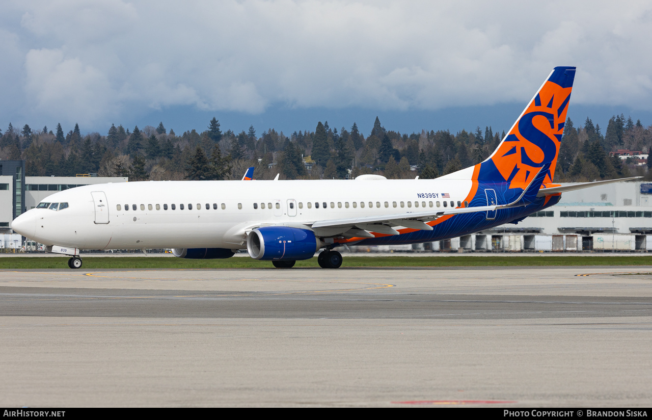 Aircraft Photo of N839SY | Boeing 737-800 | Sun Country Airlines | AirHistory.net #565733