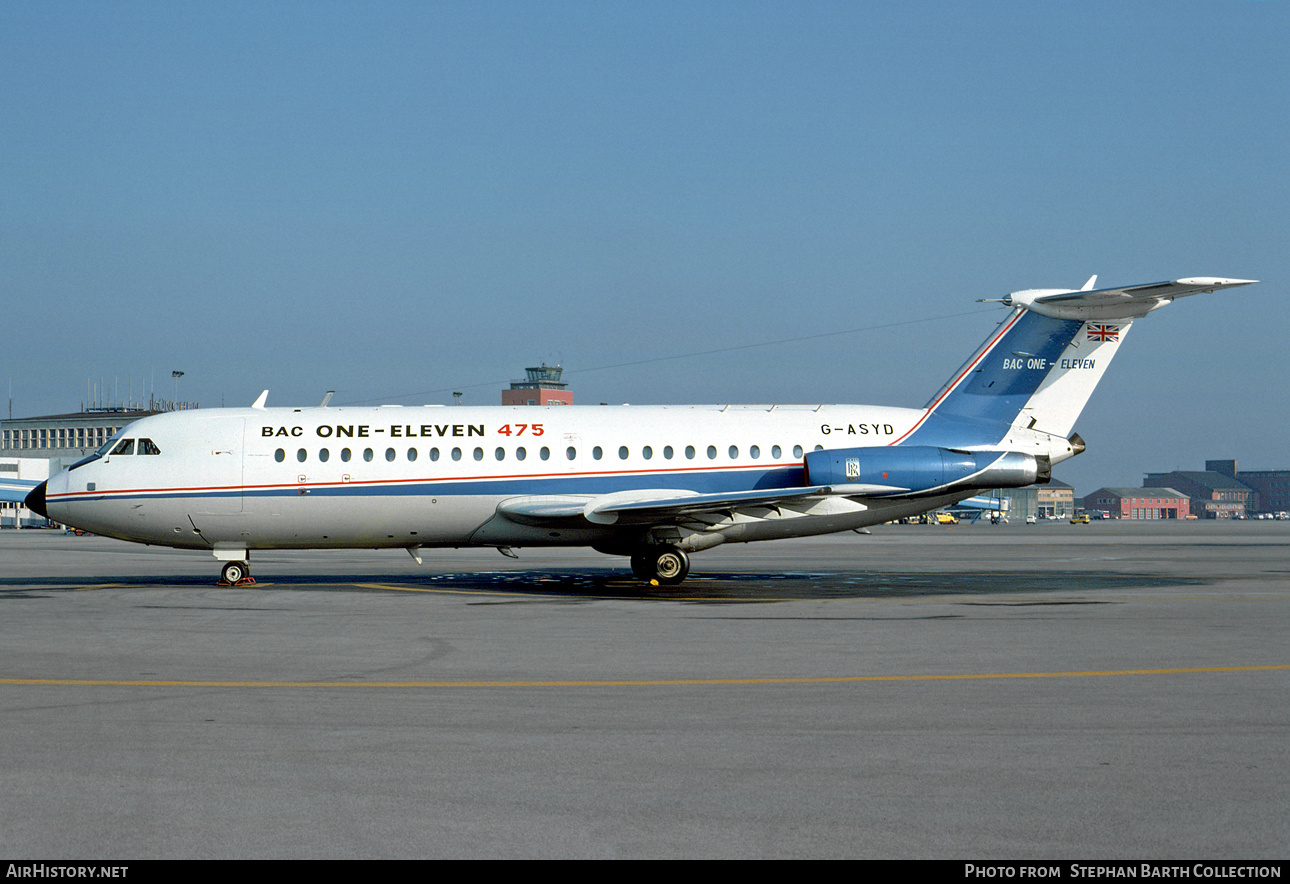 Aircraft Photo of G-ASYD | BAC 111-475AM One-Eleven | British Aircraft Corporation | AirHistory.net #565744