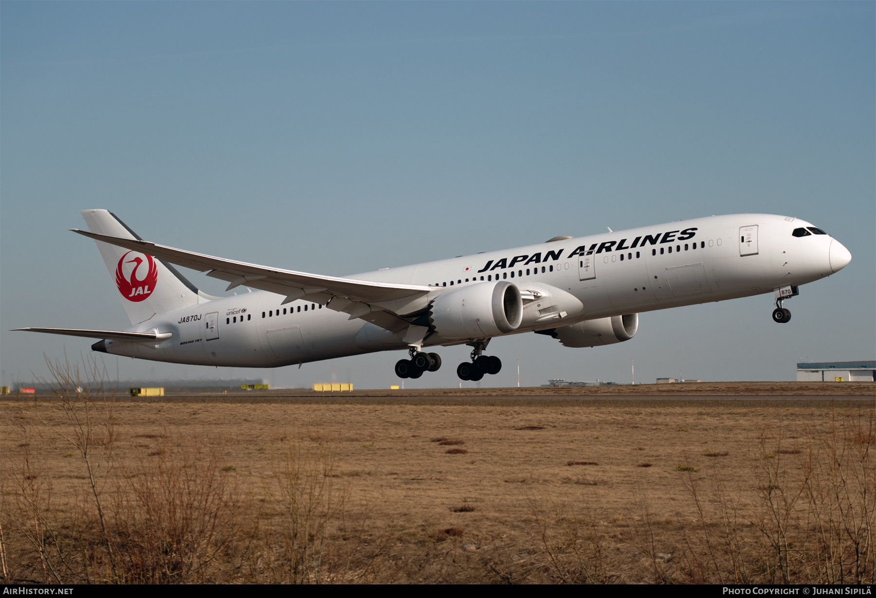 Aircraft Photo of JA870J | Boeing 787-9 Dreamliner | Japan Airlines - JAL | AirHistory.net #565799