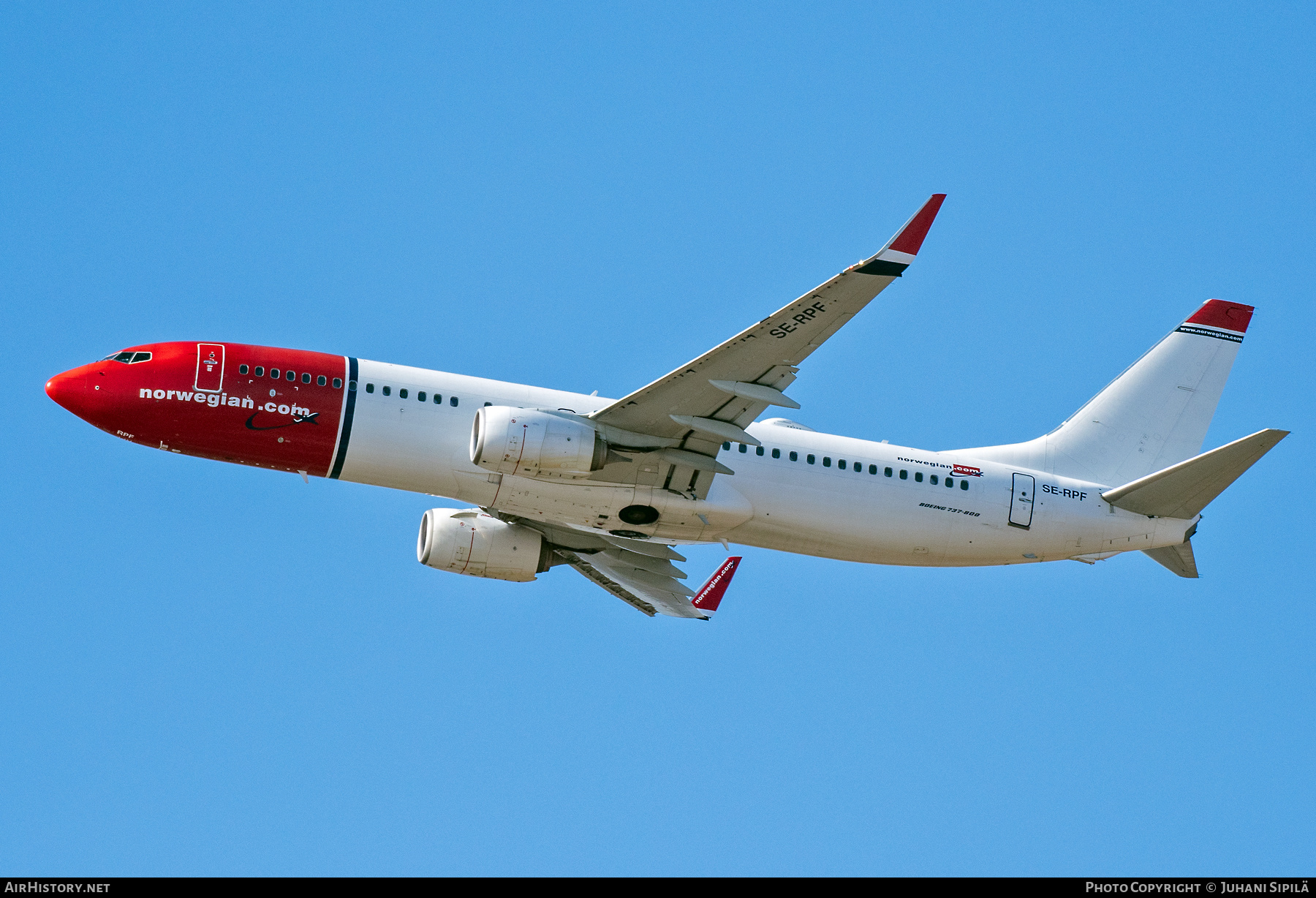 Aircraft Photo of SE-RPF | Boeing 737-8JP | Norwegian | AirHistory.net #565811