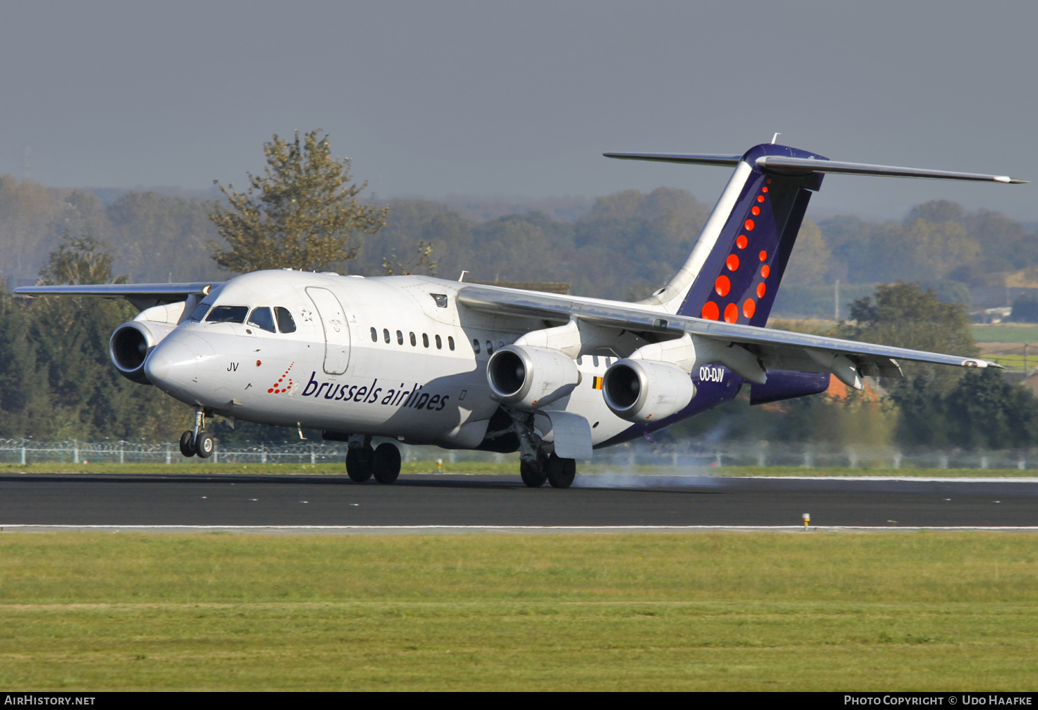 Aircraft Photo of OO-DJV | British Aerospace Avro 146-RJ85 | Brussels Airlines | AirHistory.net #565849