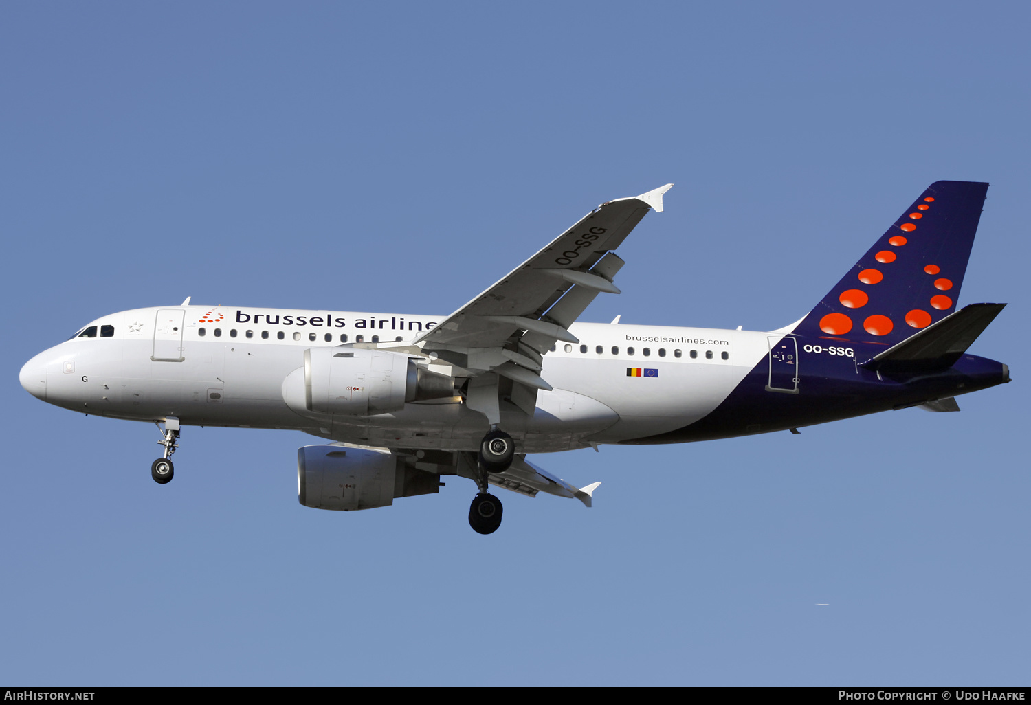 Aircraft Photo of OO-SSG | Airbus A319-112 | Brussels Airlines | AirHistory.net #565878