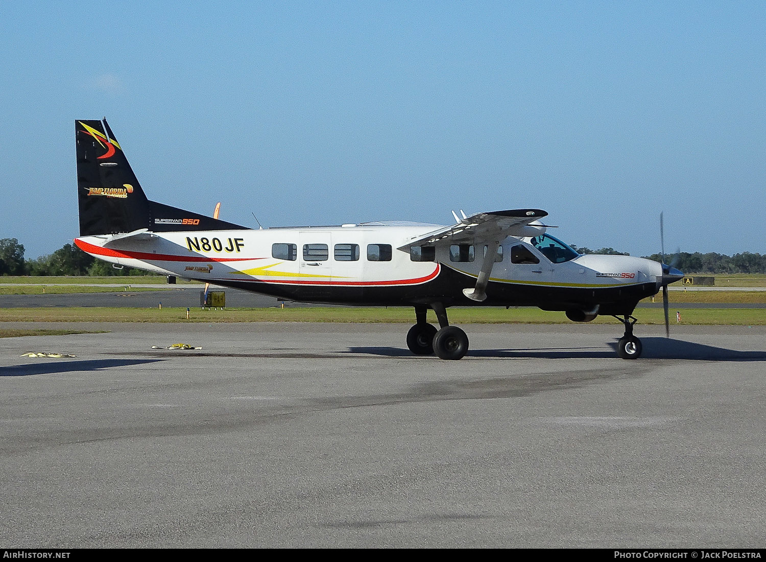 Aircraft Photo of N80JF | Cessna 208B Texas Turbine Supervan 950 | Jump Florida Skydiving | AirHistory.net #565899