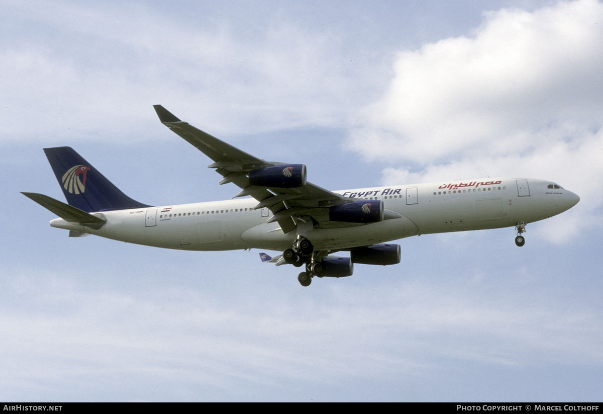 Aircraft Photo of SU-GBM | Airbus A340-212 | EgyptAir | AirHistory.net #565904