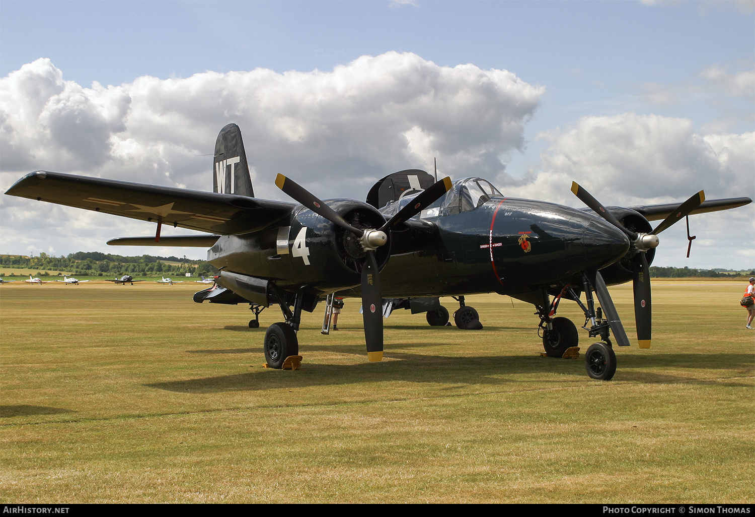 Aircraft Photo of G-RUMT | Grumman F7F-3P Tigercat | USA - Marines | AirHistory.net #565949