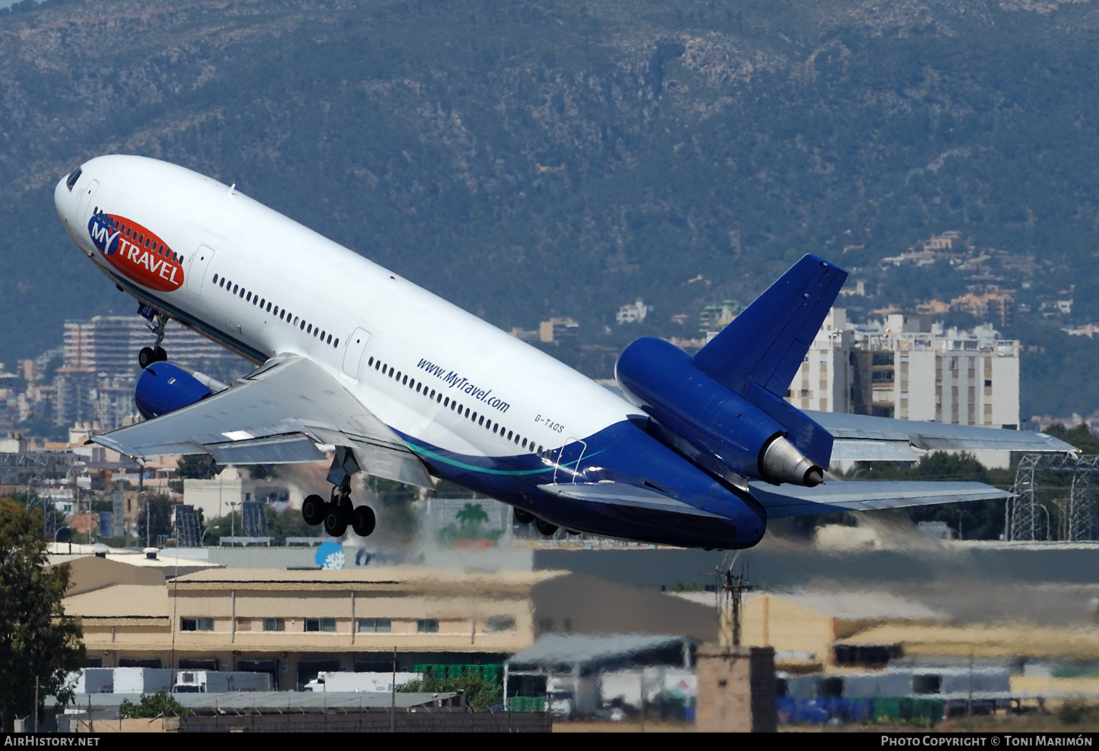 Aircraft Photo of G-TAOS | McDonnell Douglas DC-10-10 | MyTravel Airways | AirHistory.net #565991