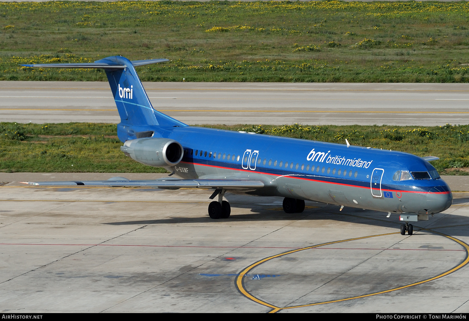 Aircraft Photo of G-BXWF | Fokker 100 (F28-0100) | BMI - British Midland International | AirHistory.net #566038