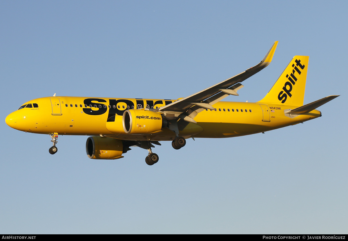 Aircraft Photo of N943NK | Airbus A320-271N | Spirit Airlines | AirHistory.net #566097