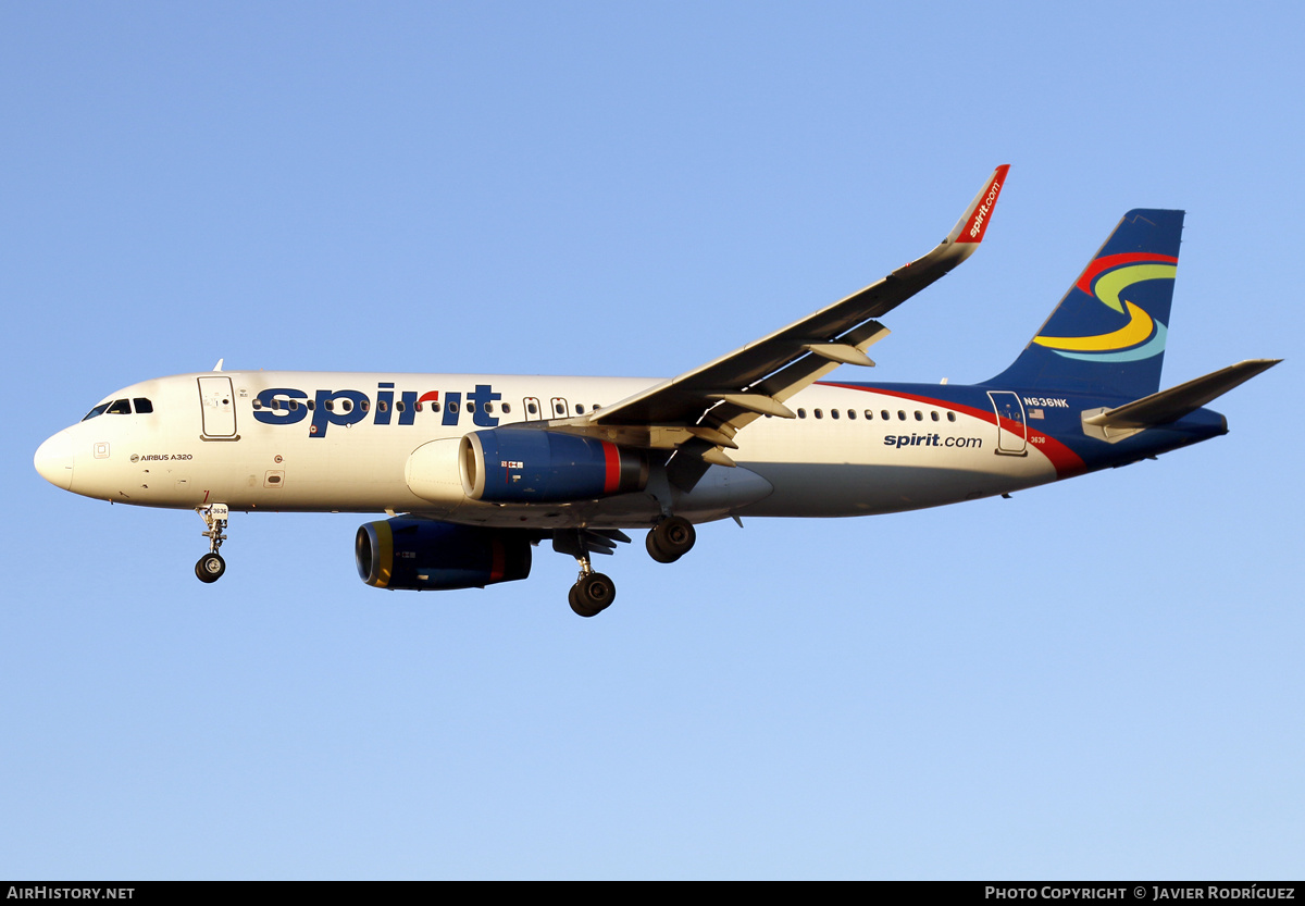 Aircraft Photo of N636NK | Airbus A320-232 | Spirit Airlines | AirHistory.net #566098