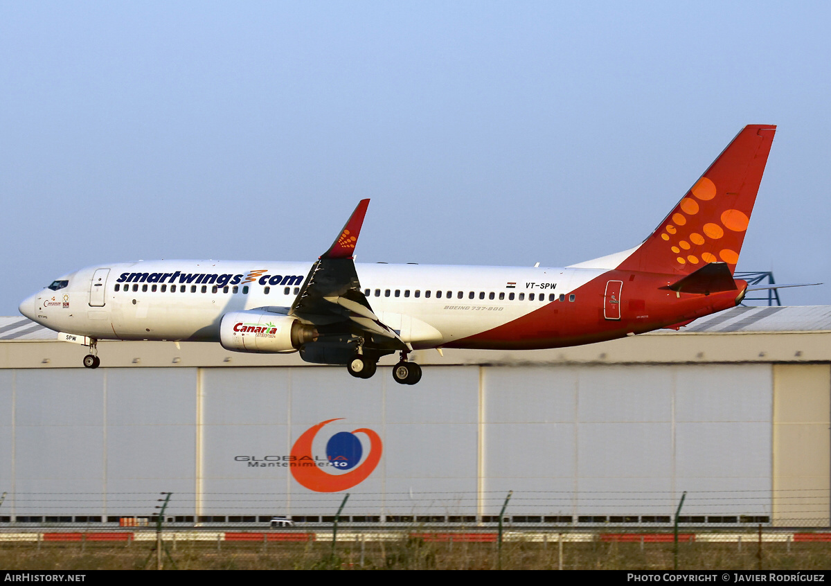 Aircraft Photo of VT-SPW | Boeing 737-86N | Smartwings | AirHistory.net #566099