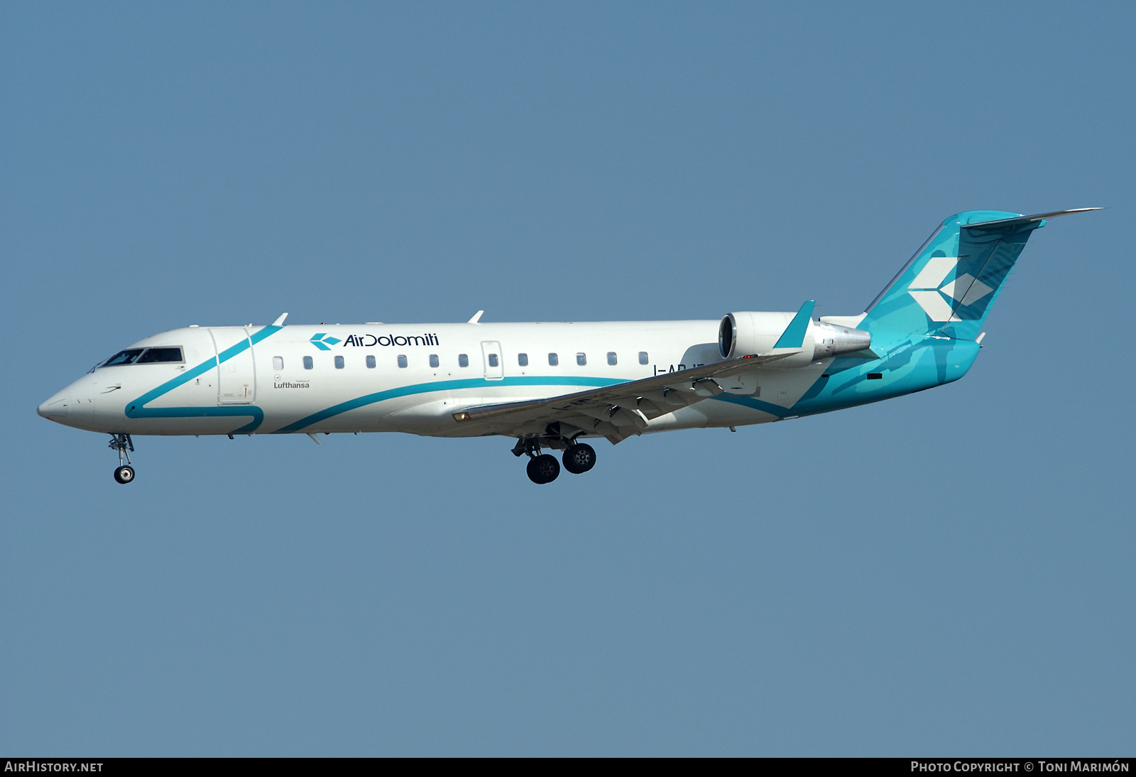 Aircraft Photo of I-ADJD | Bombardier CRJ-200LR (CL-600-2B19) | Air Dolomiti | AirHistory.net #566120