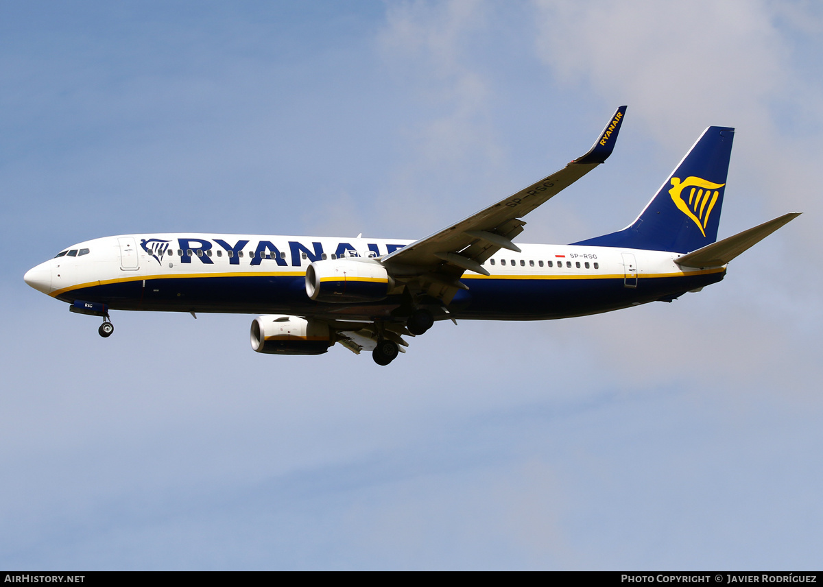 Aircraft Photo of SP-RSG | Boeing 737-800 | Ryanair | AirHistory.net #566154