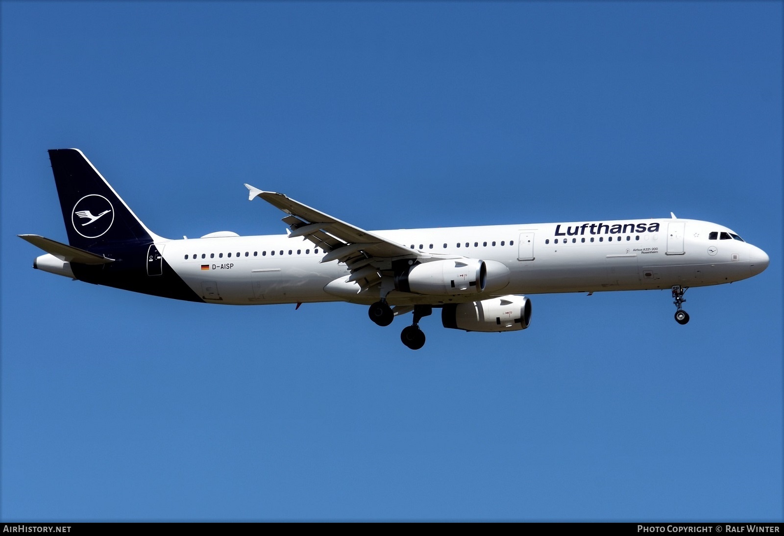 Aircraft Photo of D-AISP | Airbus A321-231 | Lufthansa | AirHistory.net #566175