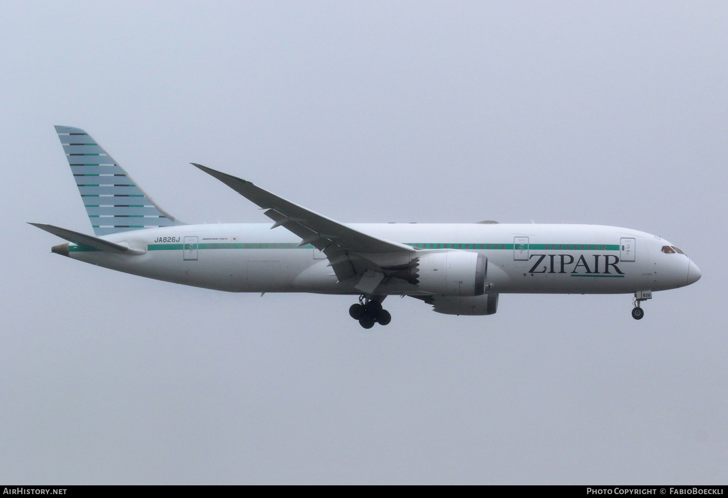 Aircraft Photo of JA826J | Boeing 787-8 Dreamliner | ZipAir | AirHistory.net #566178