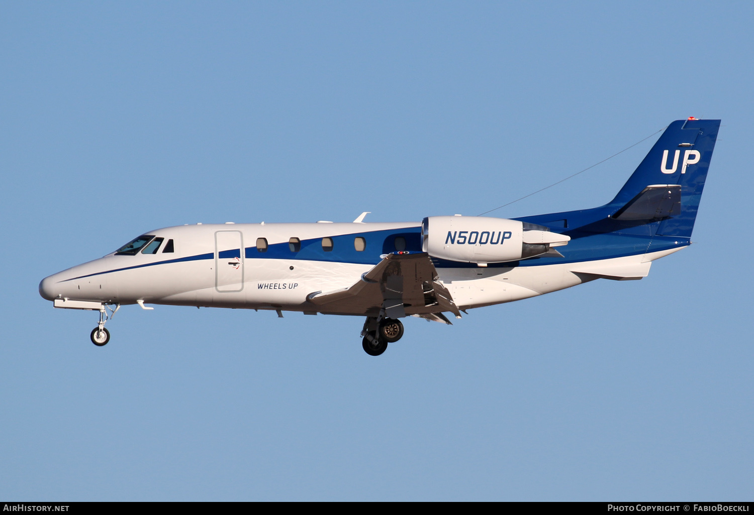 Aircraft Photo of N500UP | Cessna 560XL Citation Excel | Wheels Up | AirHistory.net #566196