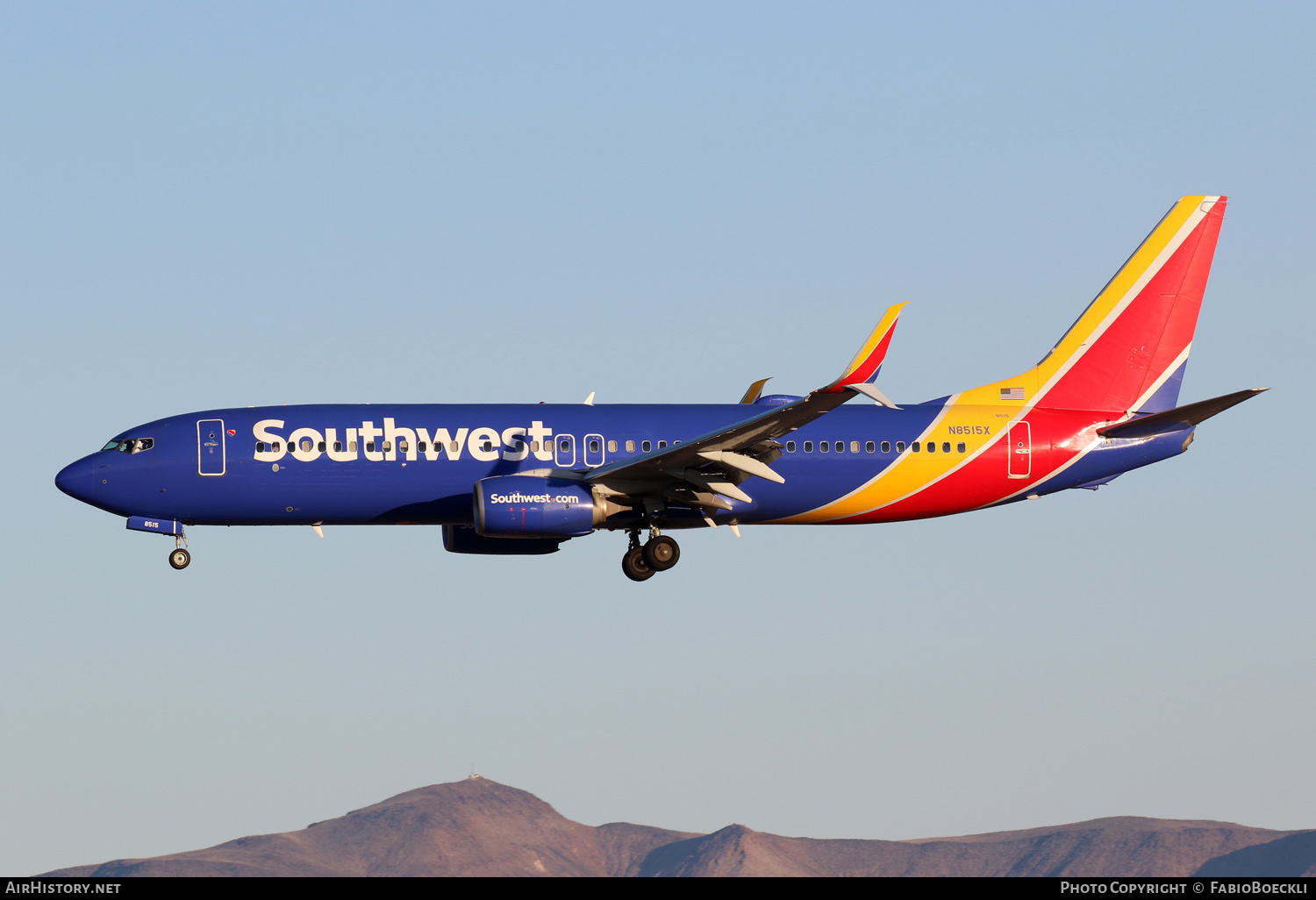 Aircraft Photo of N8515X | Boeing 737-8H4 | Southwest Airlines | AirHistory.net #566222