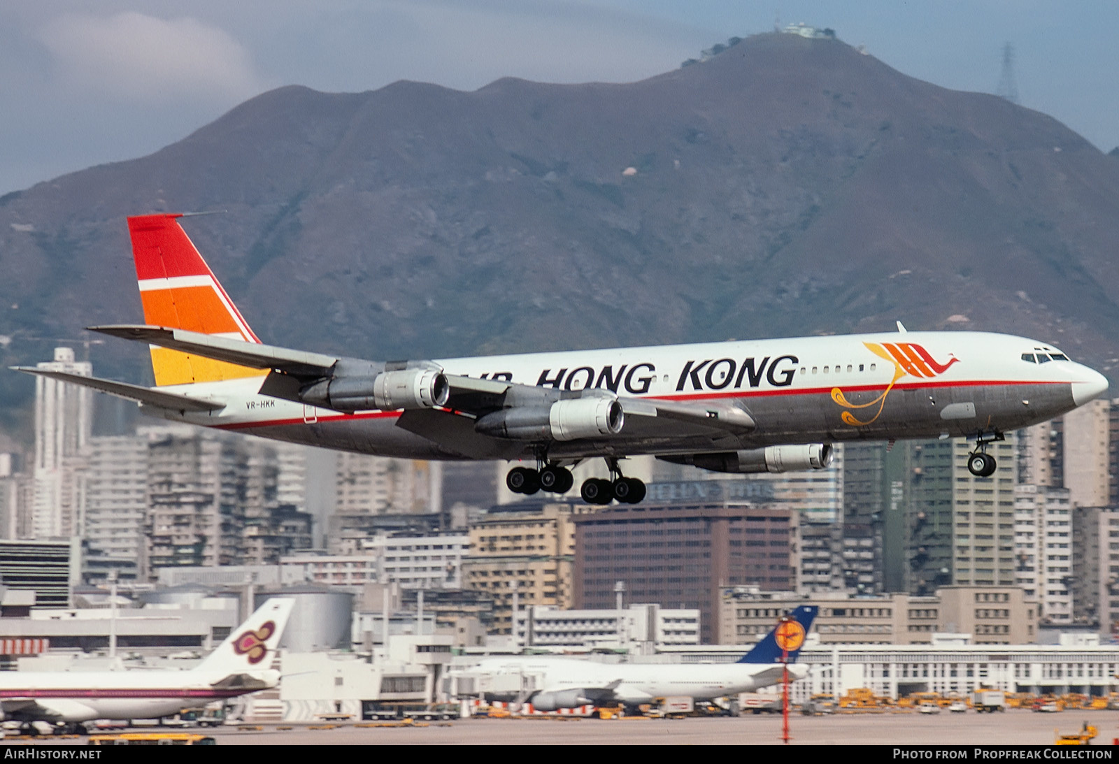 Aircraft Photo of VR-HKK | Boeing 707-336C | Air Hong Kong | AirHistory