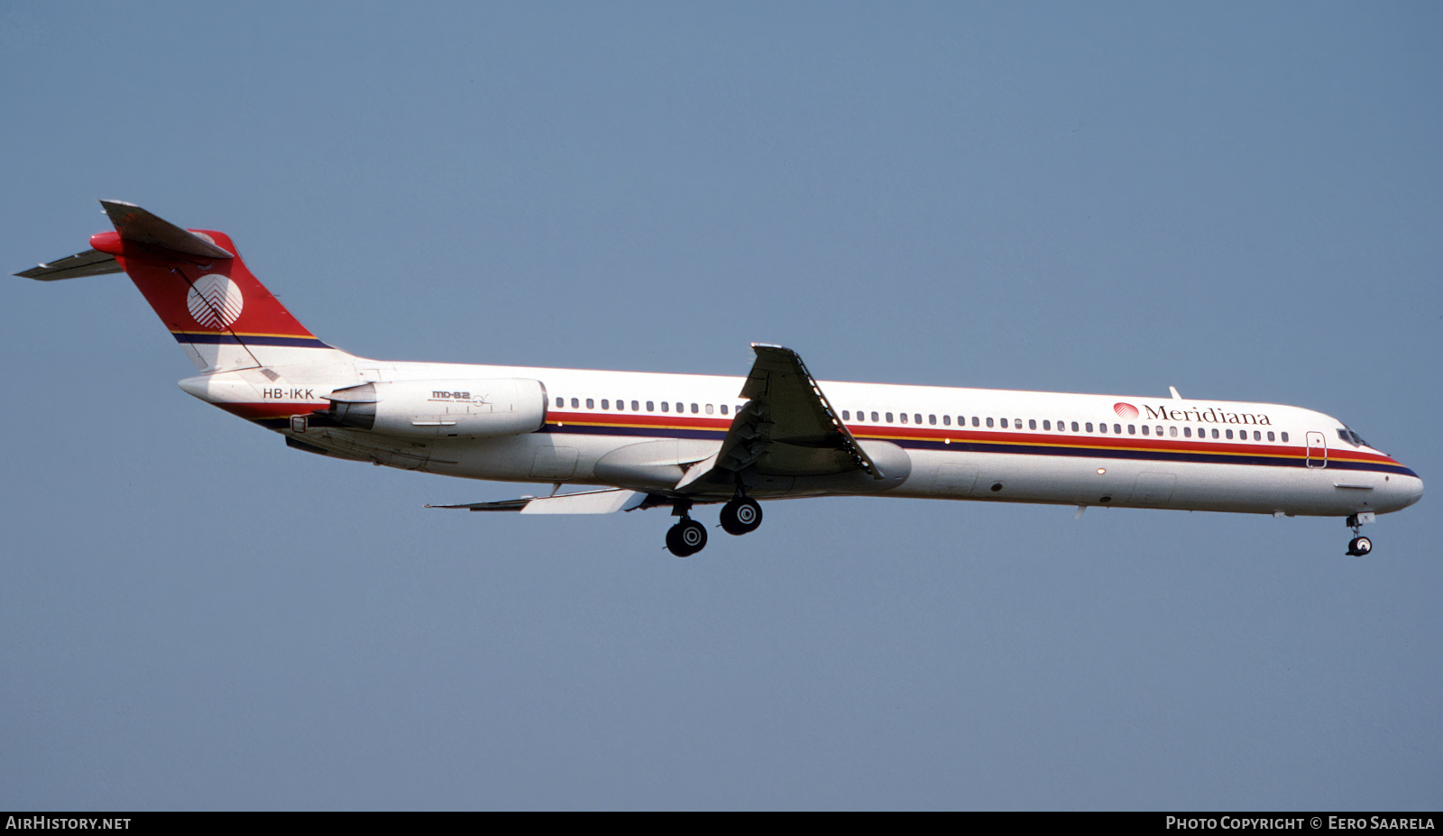 Aircraft Photo of HB-IKK | McDonnell Douglas MD-82 (DC-9-82) | Meridiana | AirHistory.net #566265