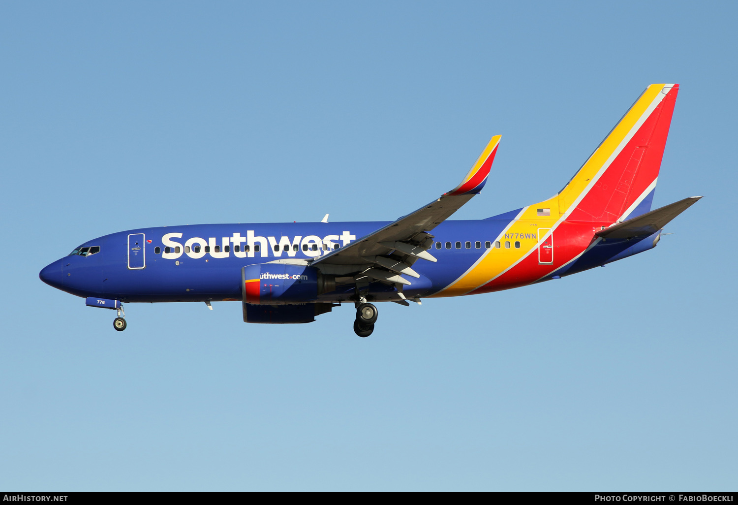 Aircraft Photo of N776WN | Boeing 737-7H4 | Southwest Airlines | AirHistory.net #566298