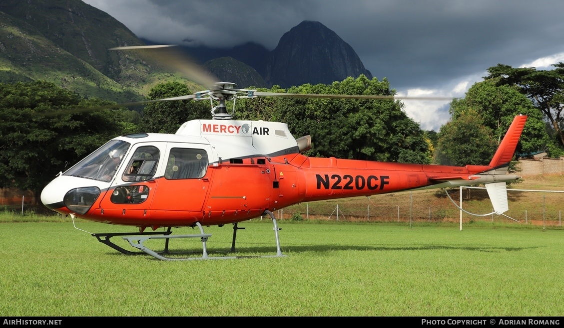 Aircraft Photo of N220CF | Eurocopter AS-350B-2 Ecureuil | Mercy Air | AirHistory.net #566316