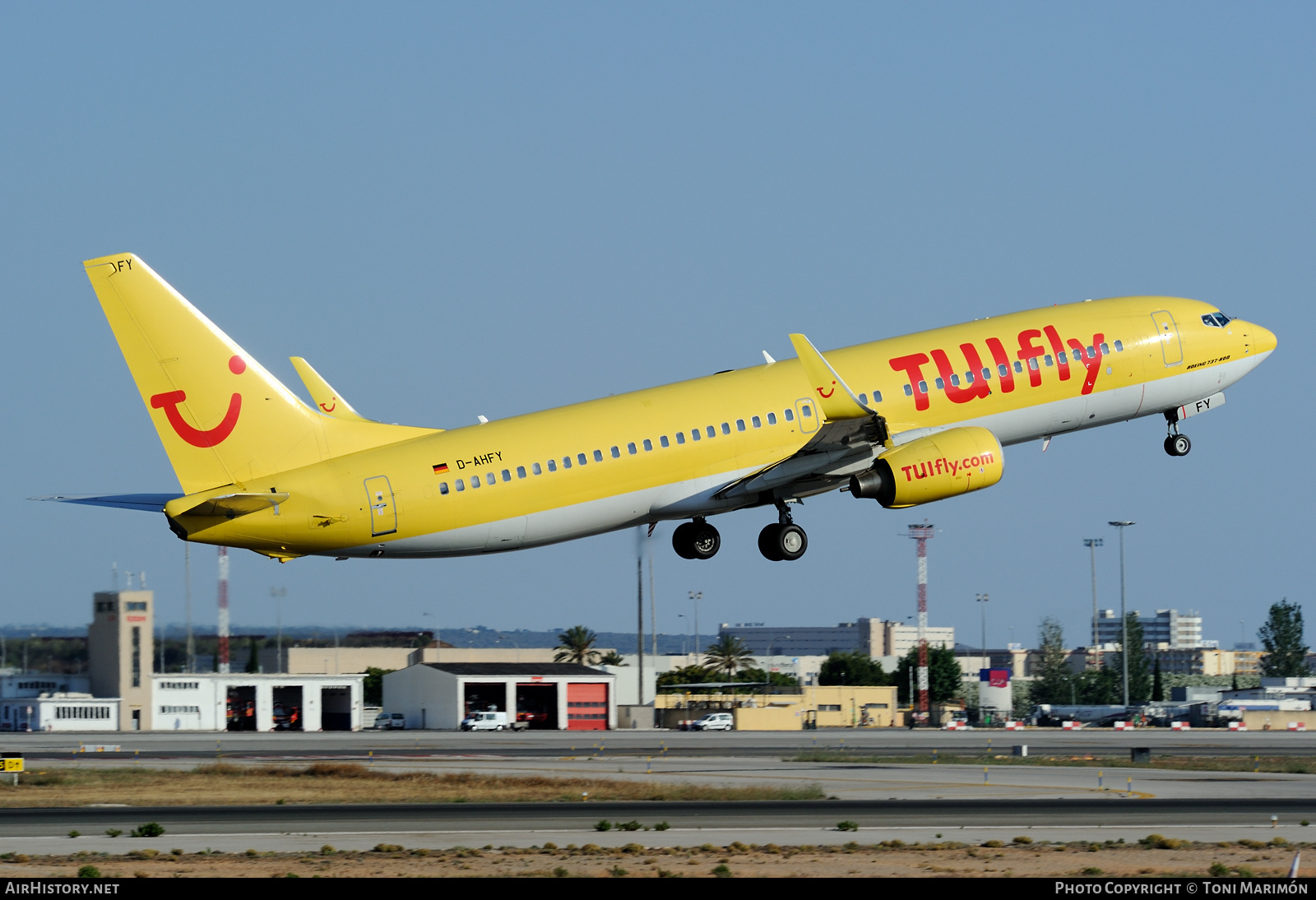Aircraft Photo of D-AHFY | Boeing 737-8K5 | TUIfly | AirHistory.net #566386
