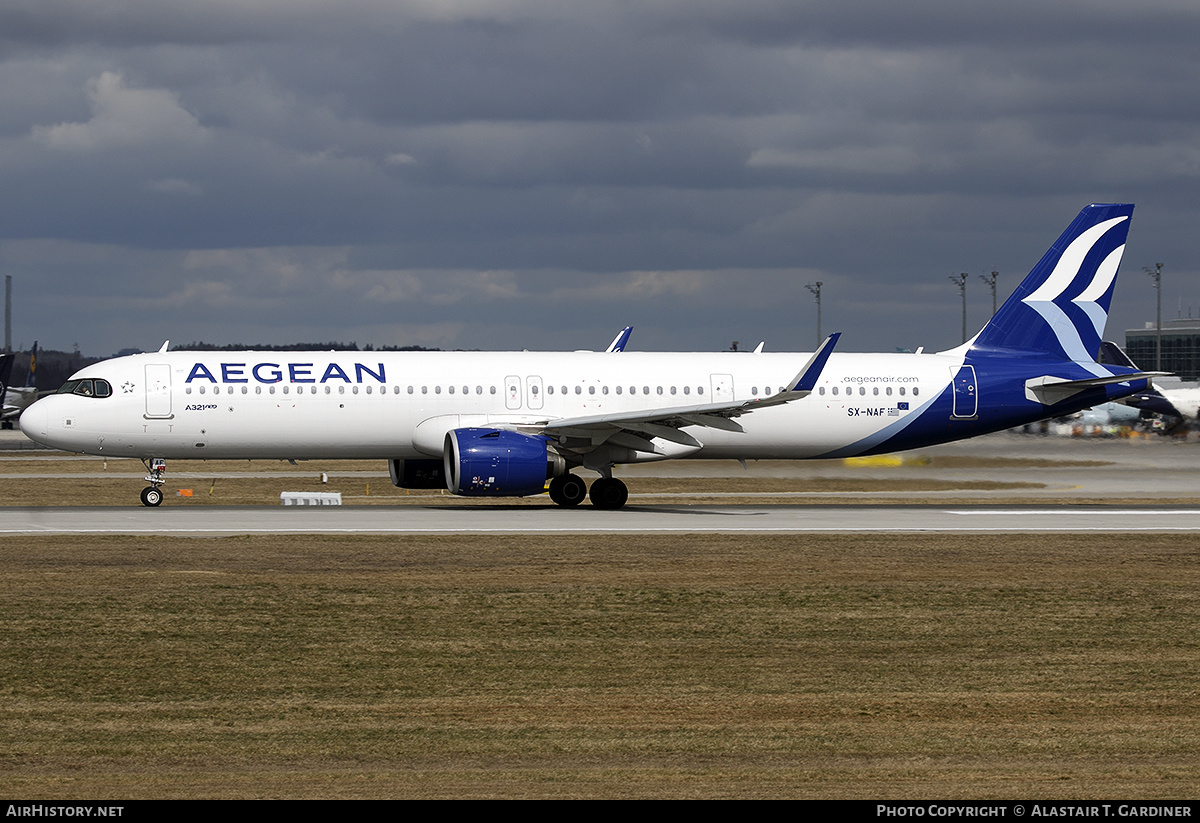Aircraft Photo of SX-NAF | Airbus A321-271NX | Aegean Airlines | AirHistory.net #566413
